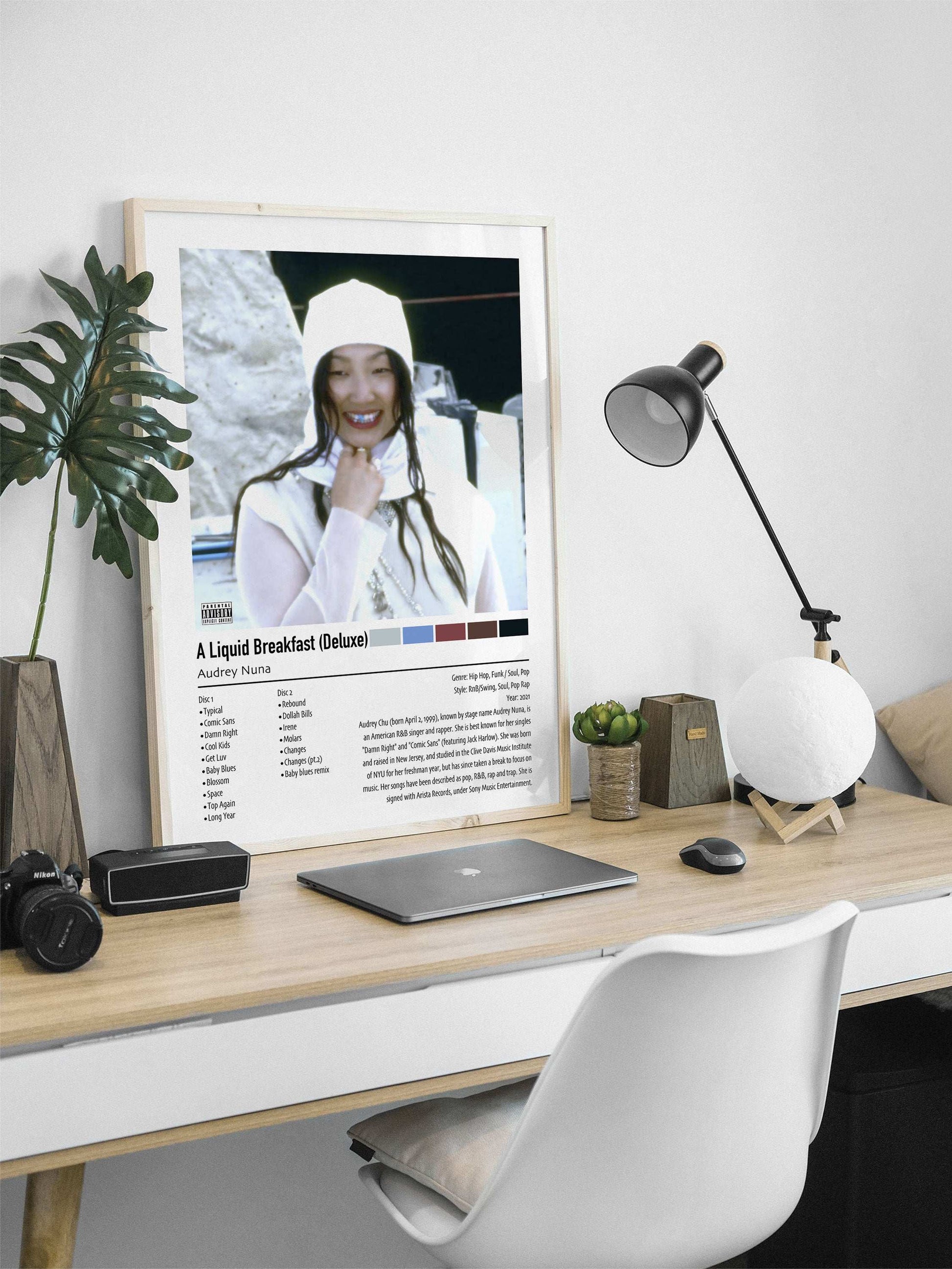 Audrey Nuna | A Liquid Breakfast (Deluxe) | Custom Album Cover Poster Print