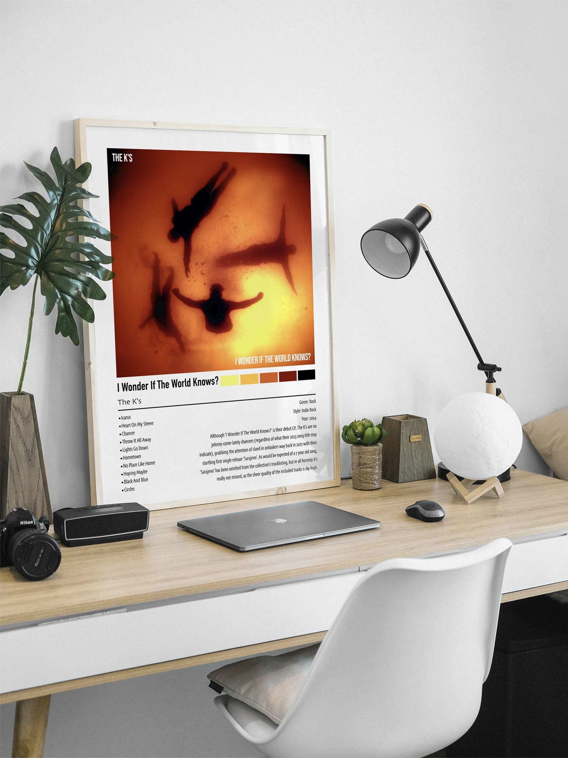 The K's | I Wonder If The World Knows? | Custom Album Cover Poster Print