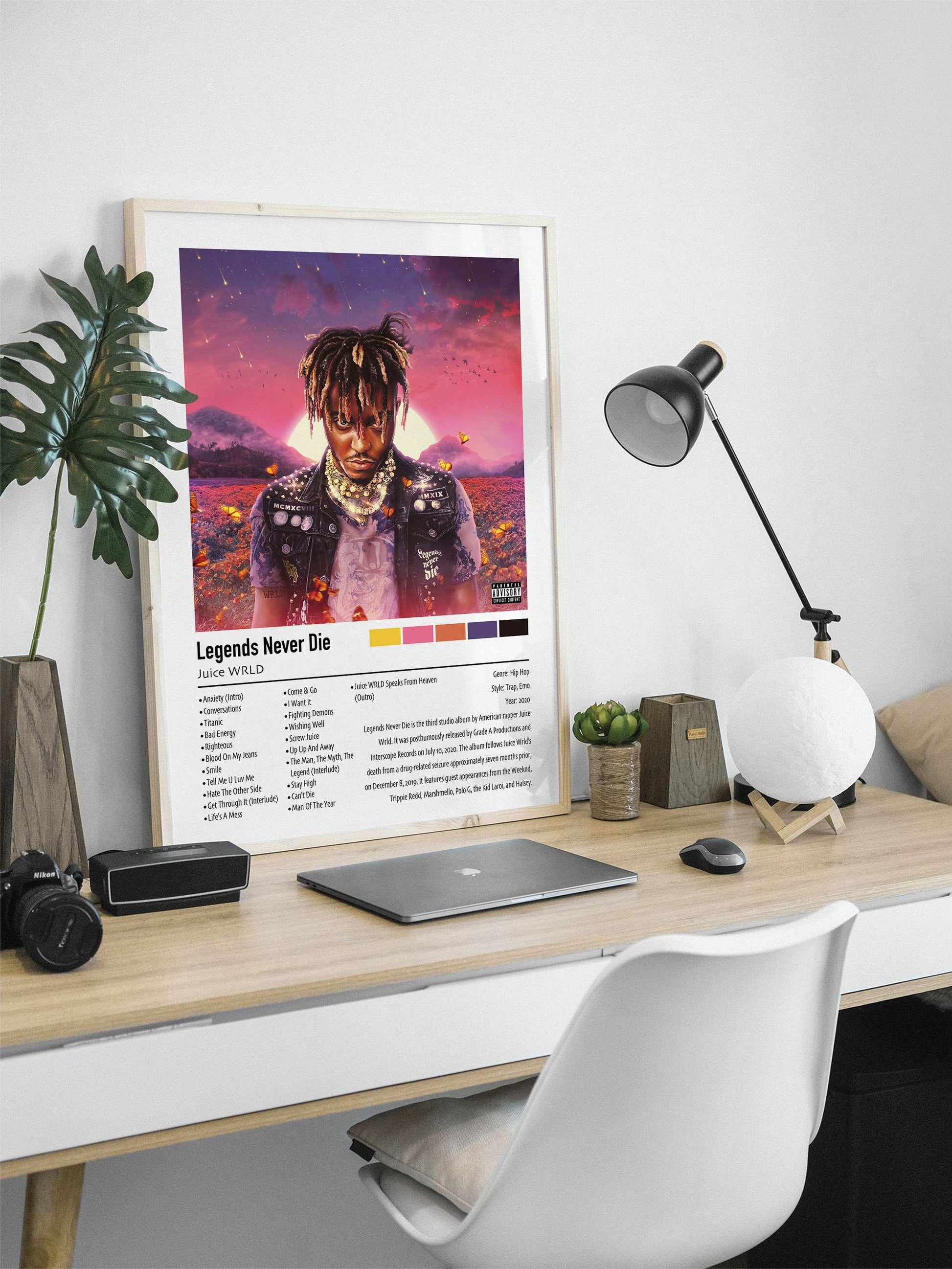 Juice WRLD | Legends Never Die | Custom Album Cover Poster Print