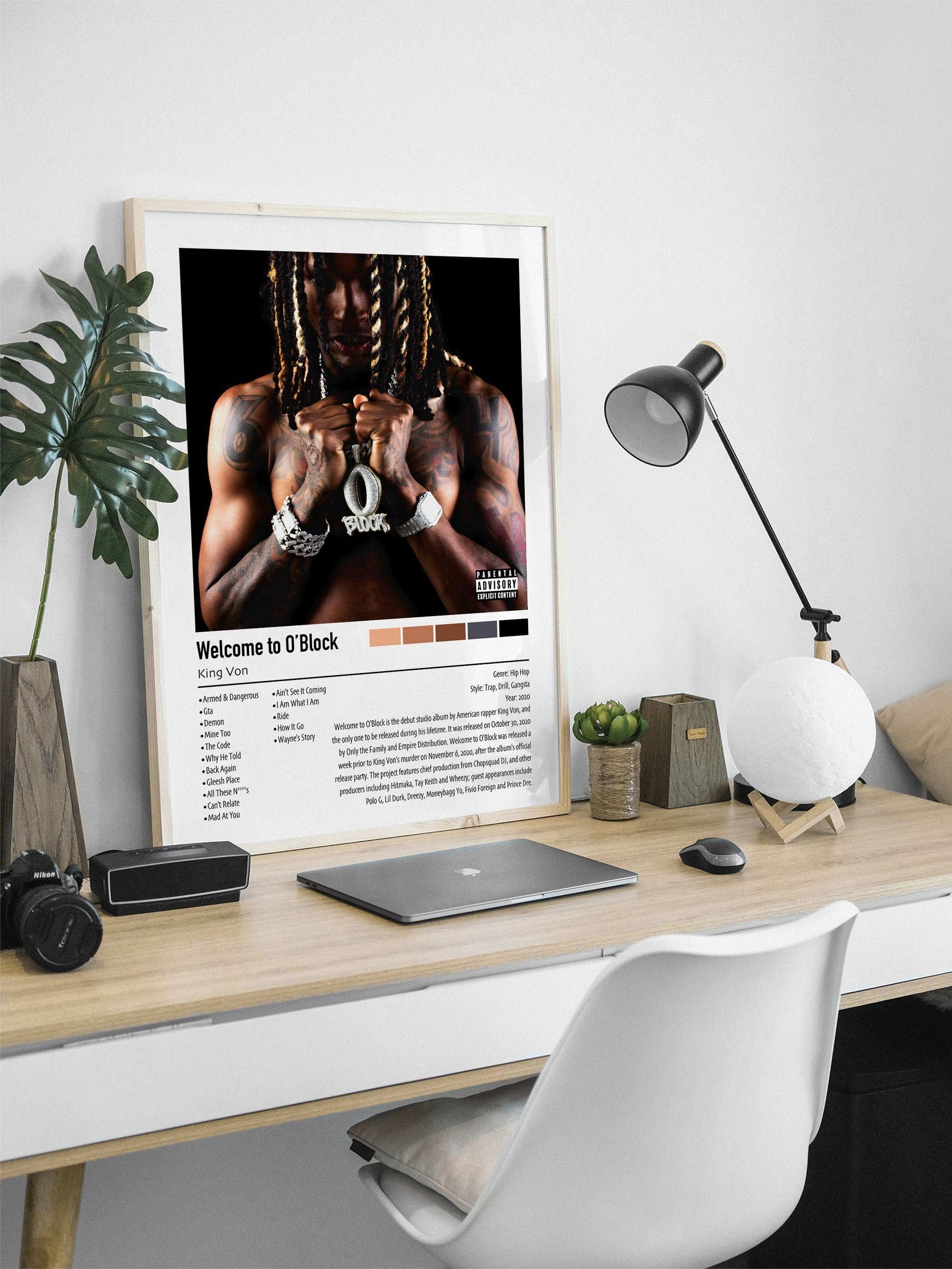 King Von | Welcome to O'Block | Custom Album Cover Poster Print