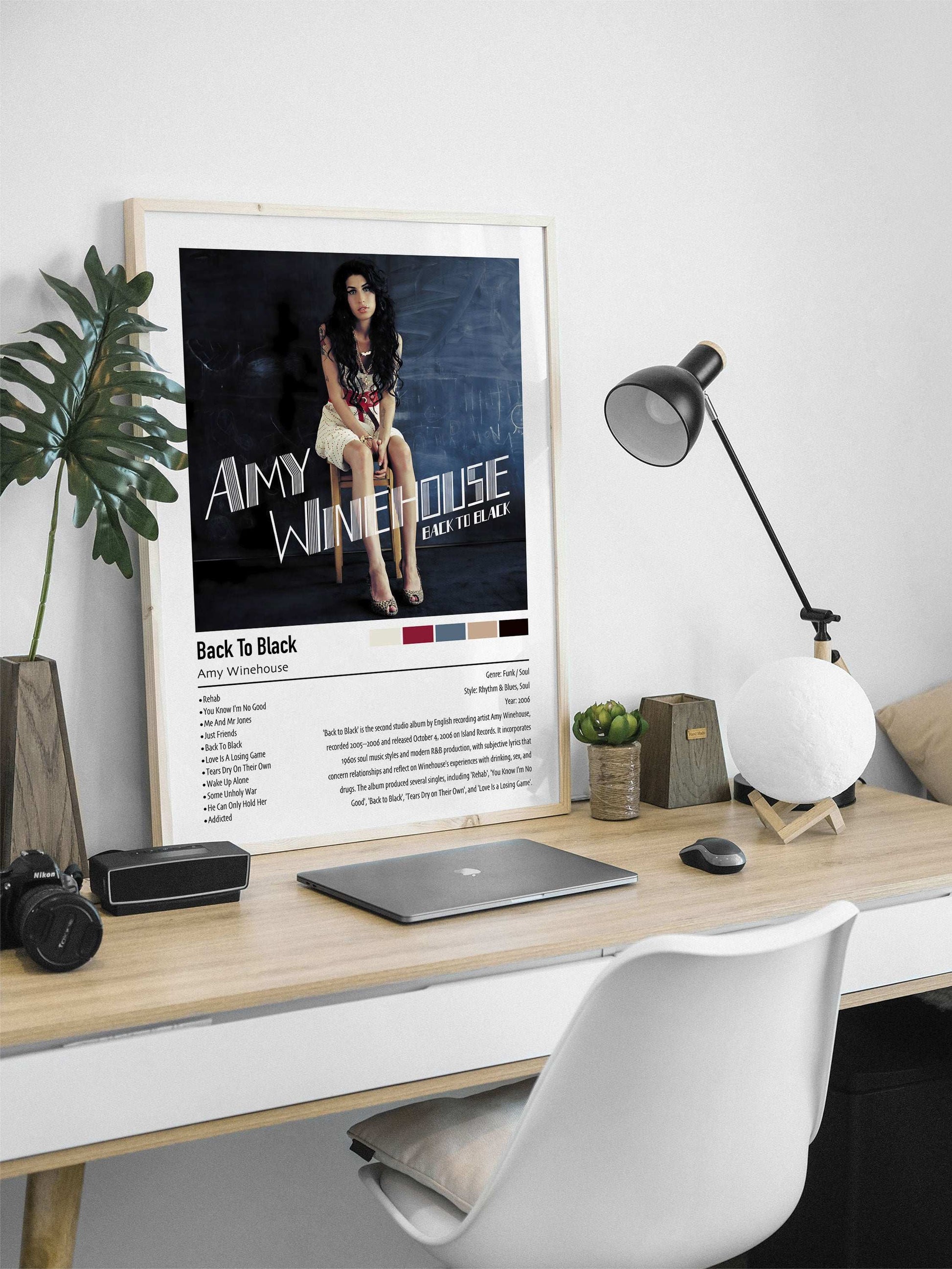 Amy Winehouse | Back To Black | Custom Album Cover Poster Print