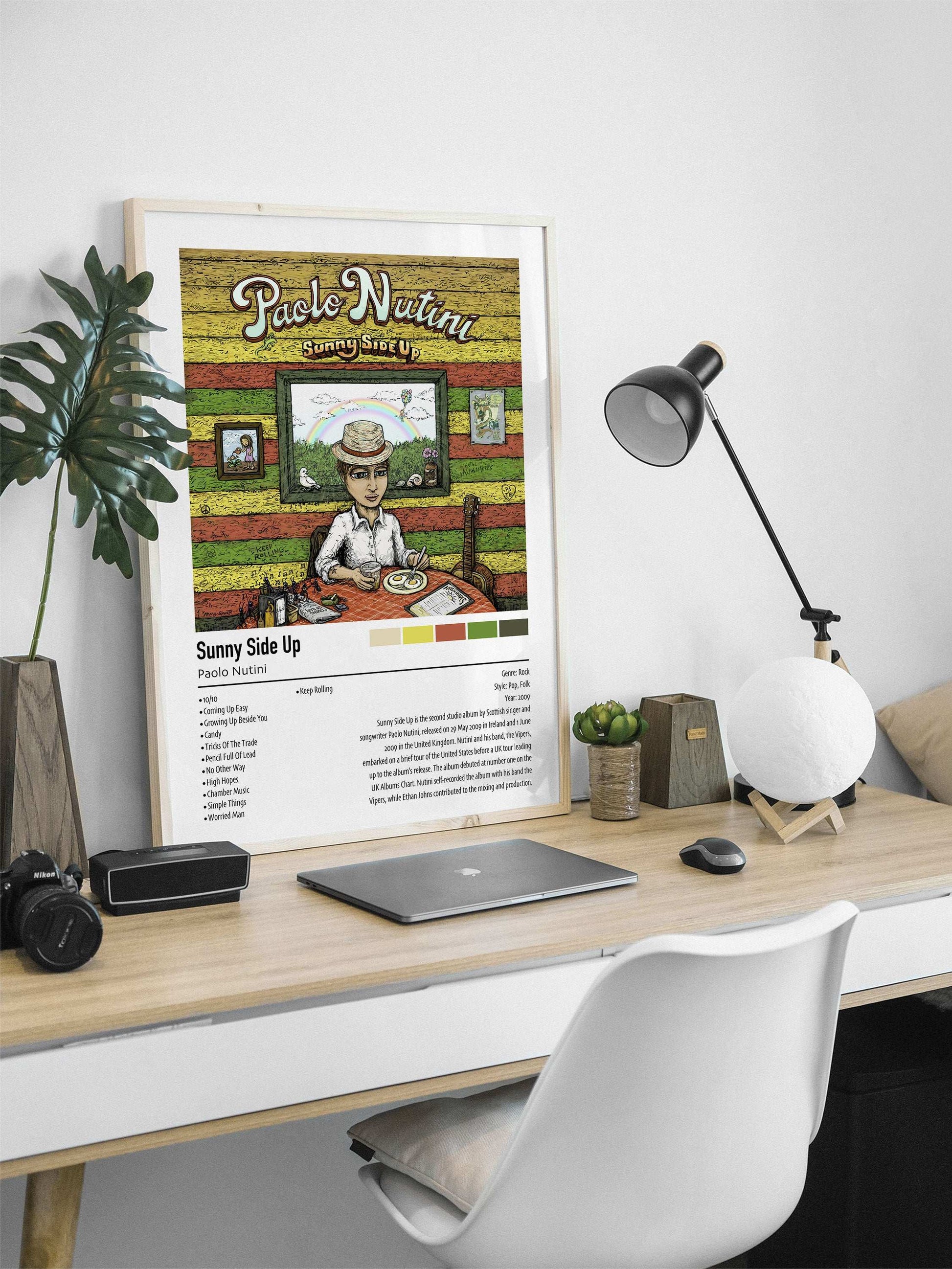 Paolo Nutini | Sunny Side Up | Custom Album Cover Poster Print