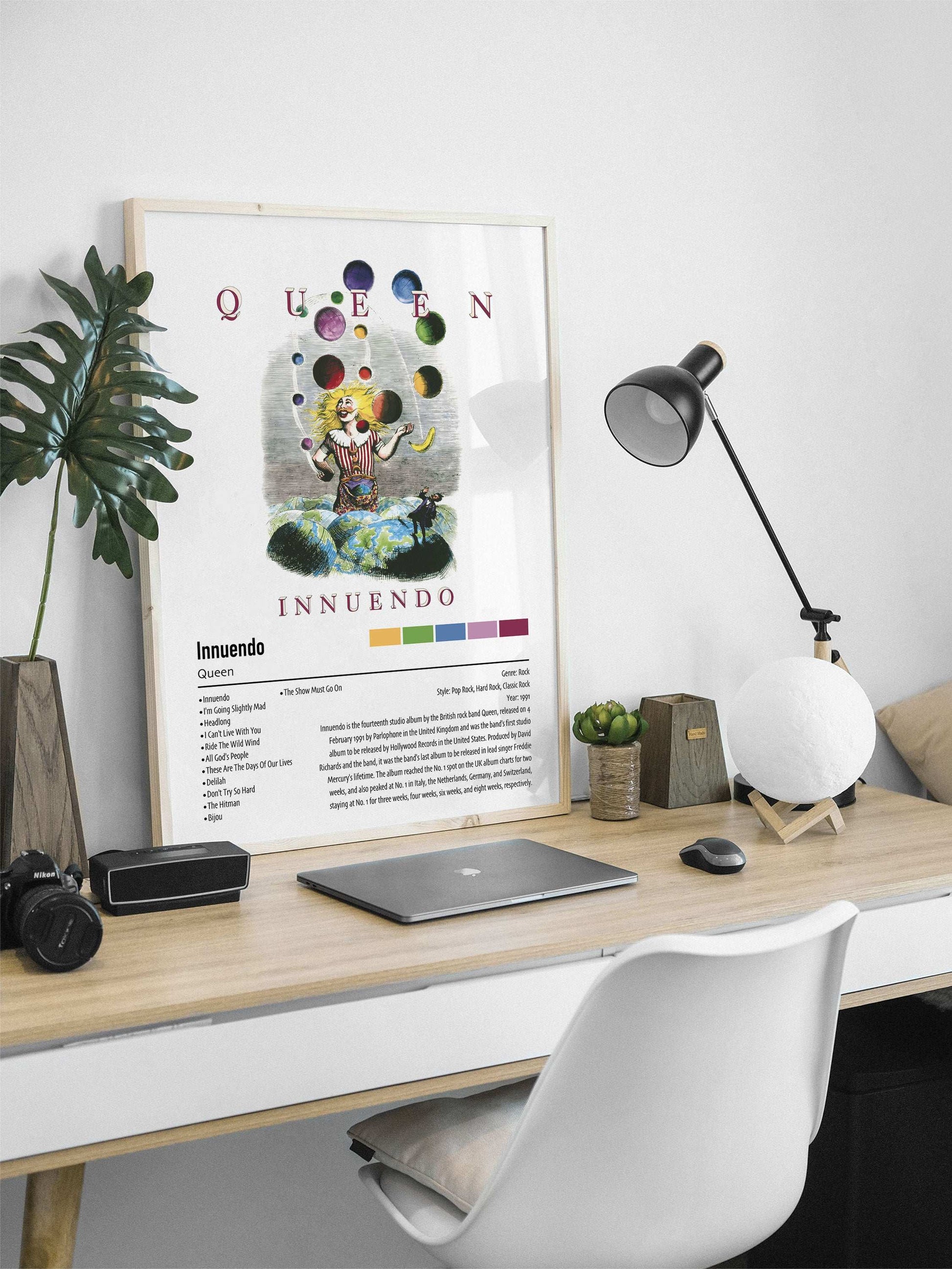 Queen |  Innuendo | Custom Album Cover Poster Print