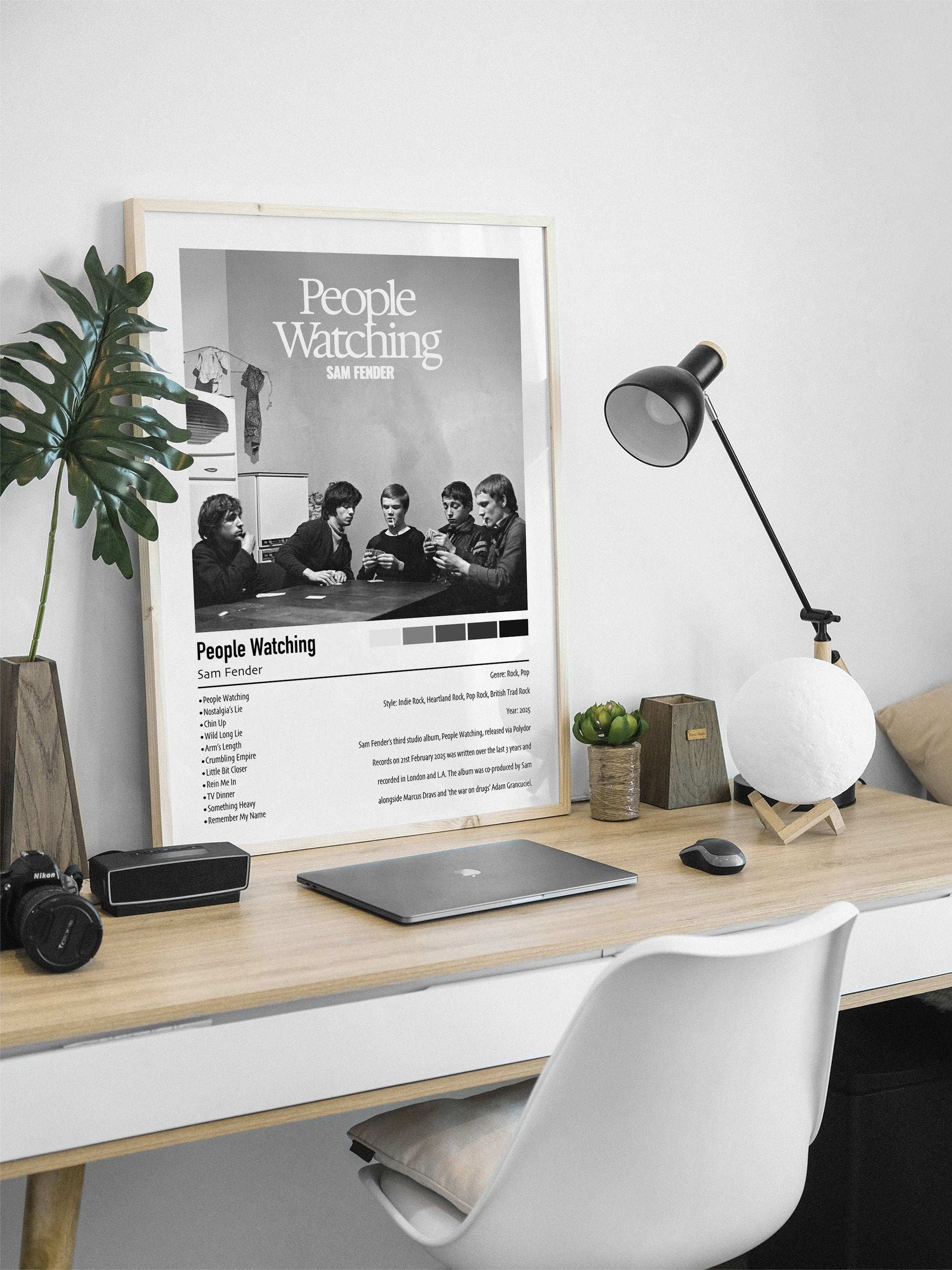 Sam Fender | People Watching | Custom Album Cover Poster Print