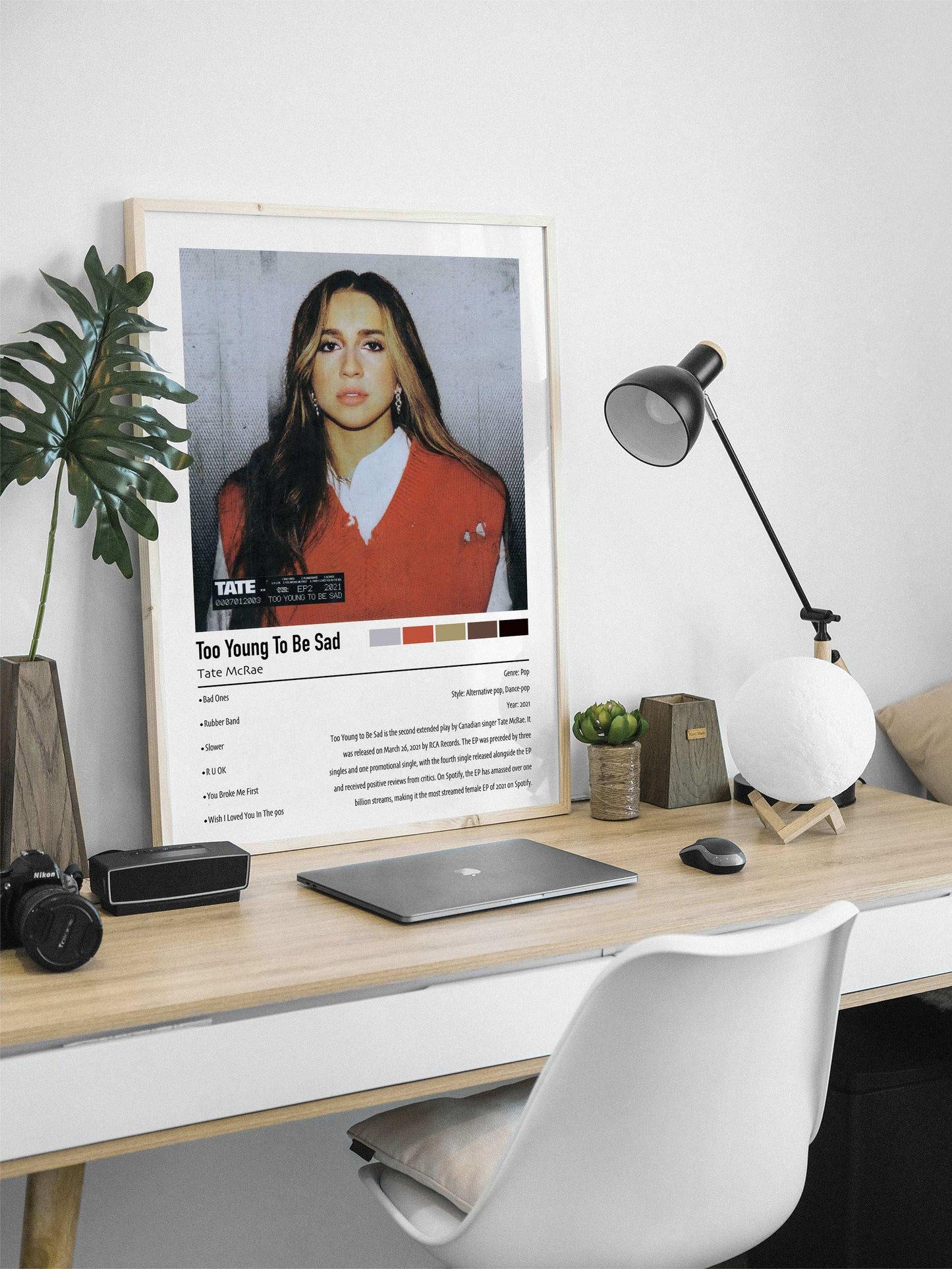 Tate McRae | Too Young To Be Sad | Custom Album Cover Poster Print