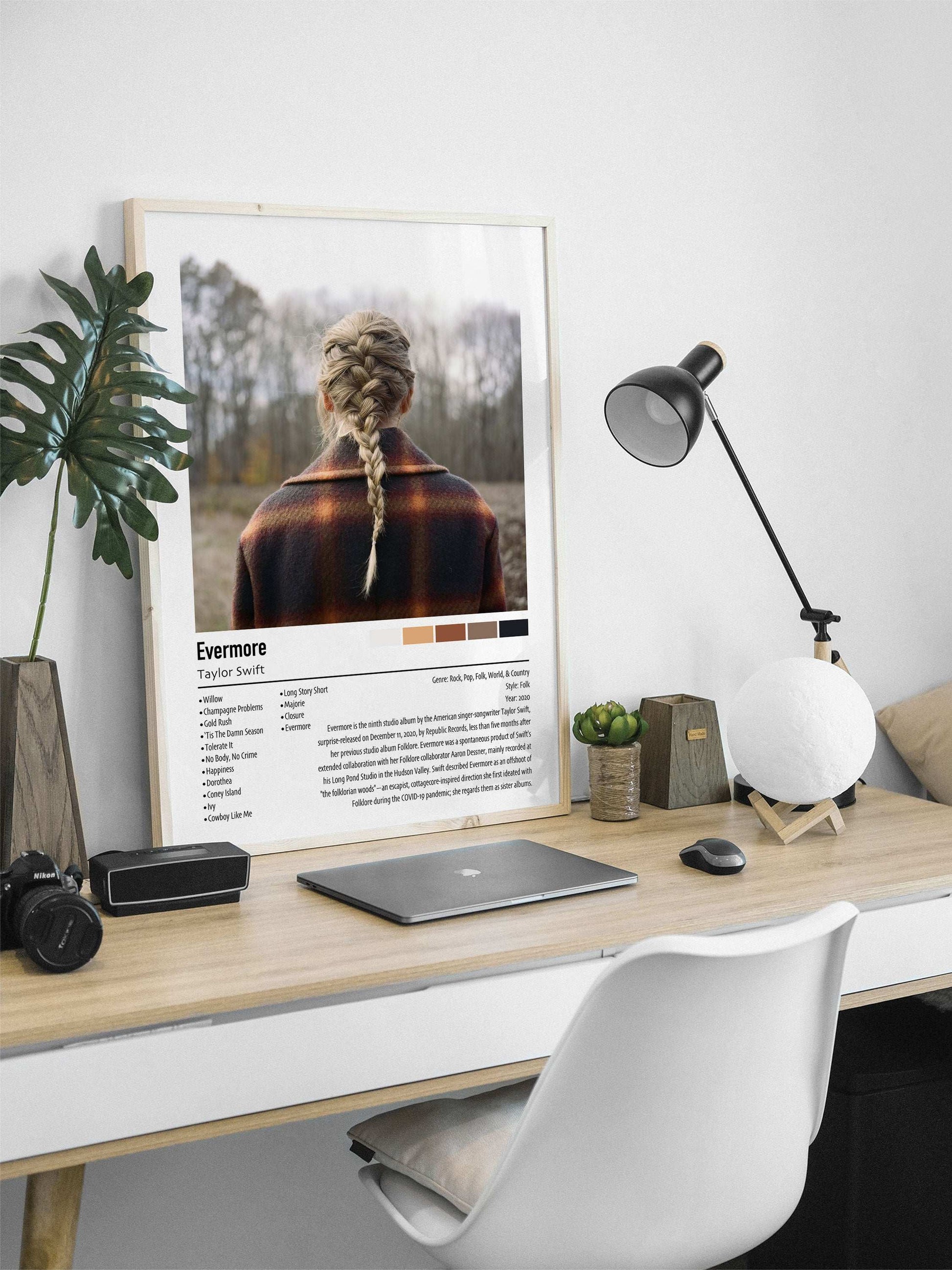 Taylor Swift | Evermore | Custom Album Cover Poster Print