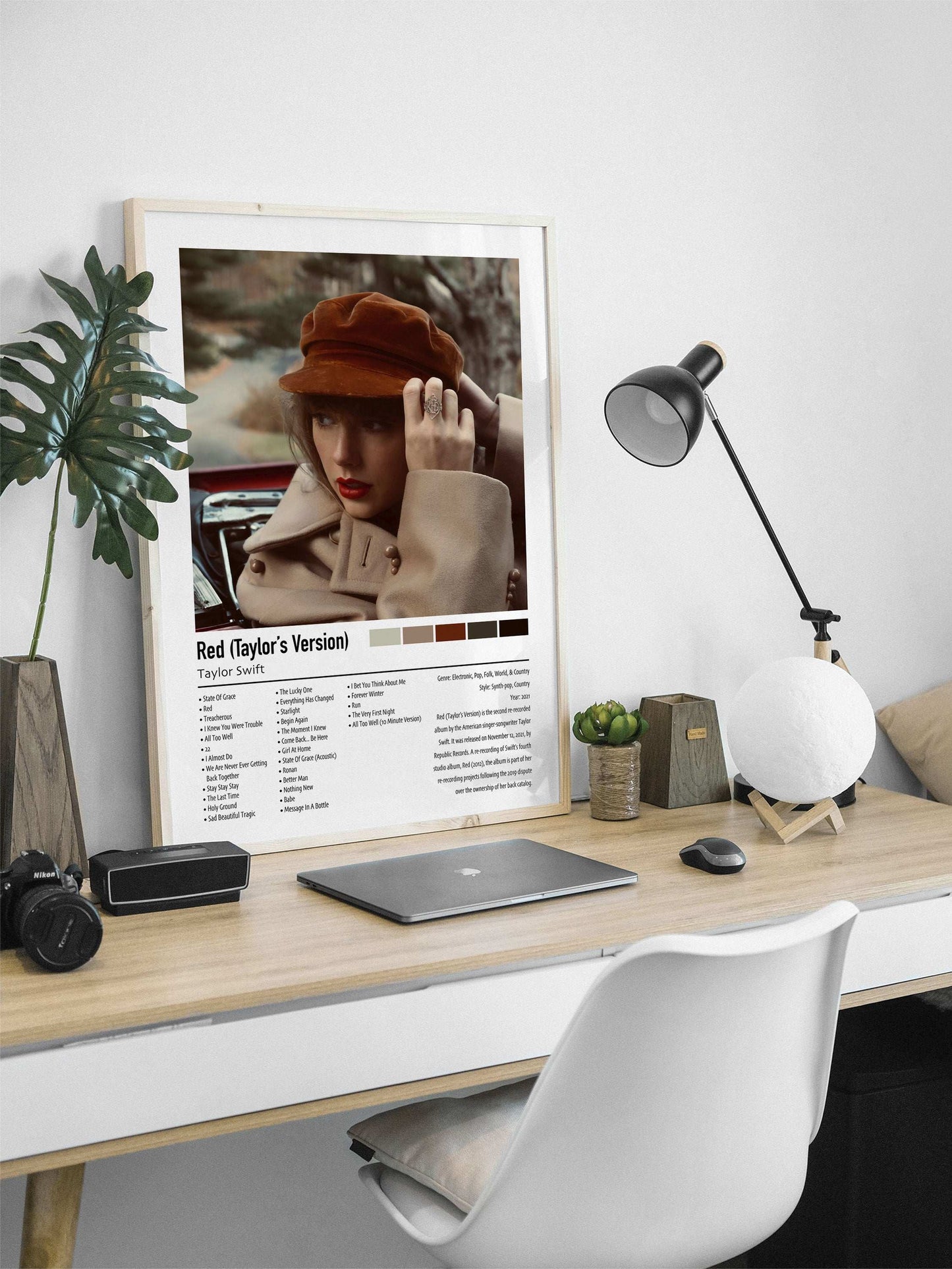 Taylor Swift | Red (Taylor's Version) | Custom Album Cover Poster Print