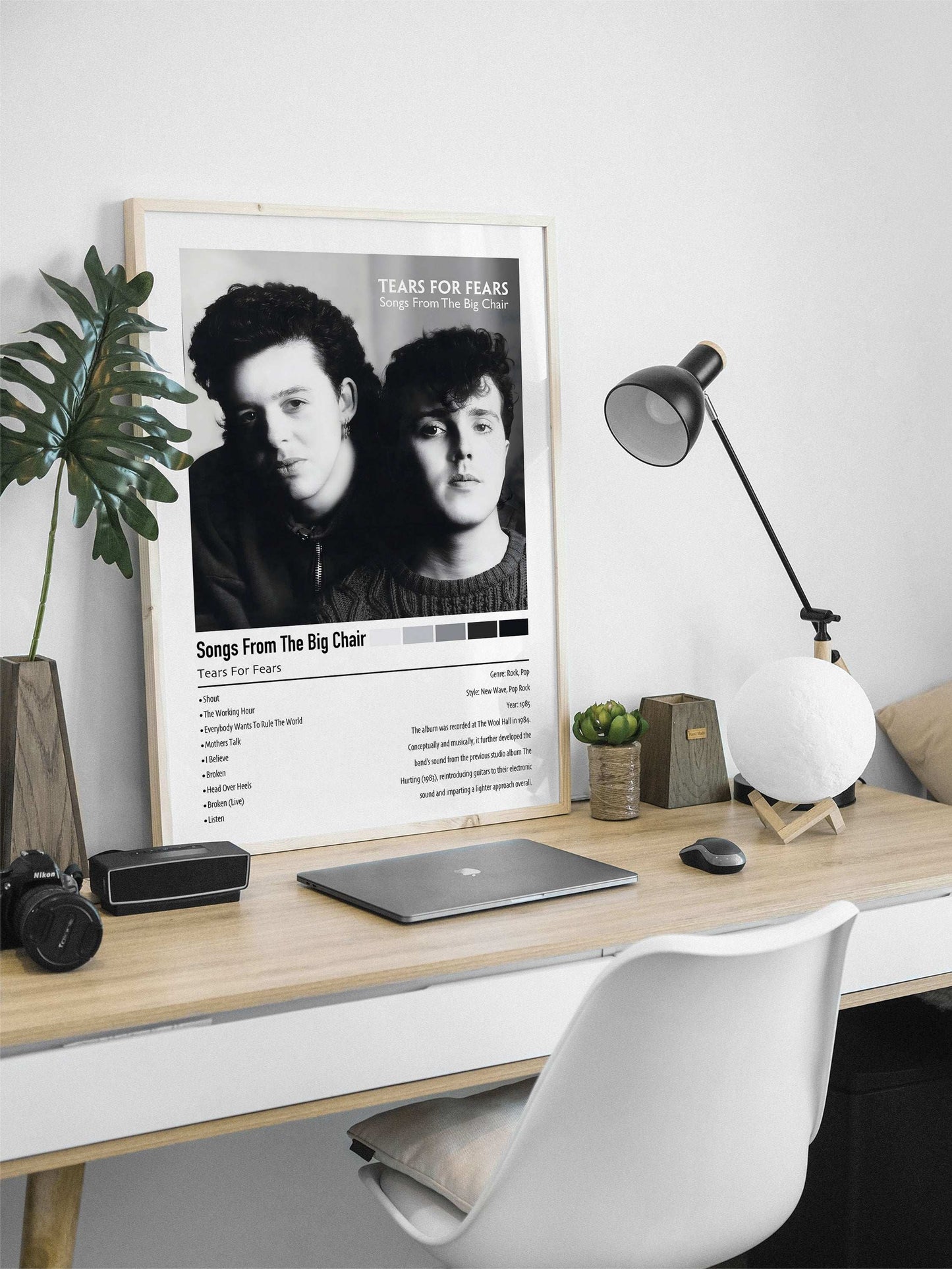 Tears For Fears | Songs From The Big Chair | Custom Album Cover Poster Print