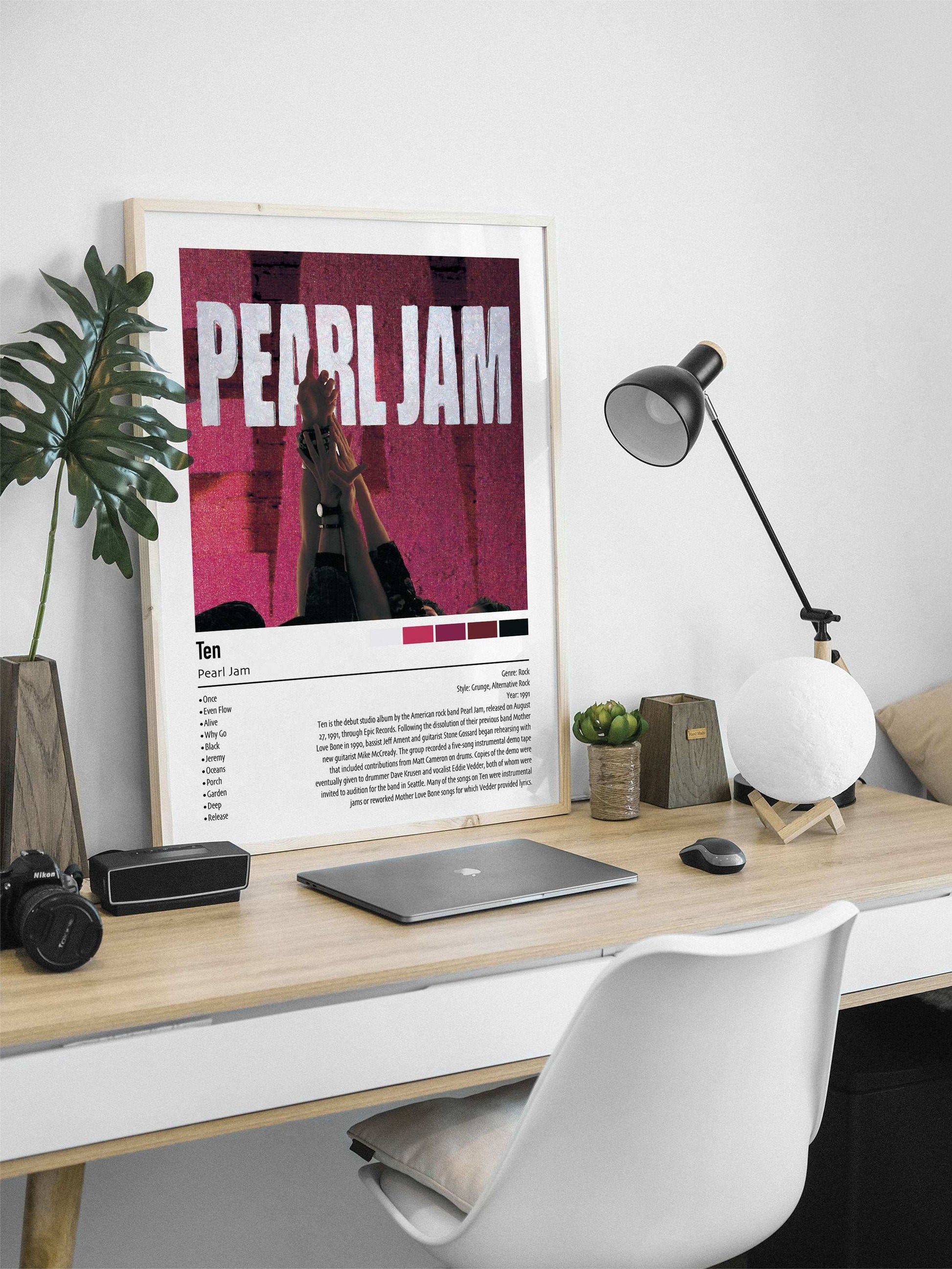 Pearl Jam | Ten | Custom Album Cover Poster Print