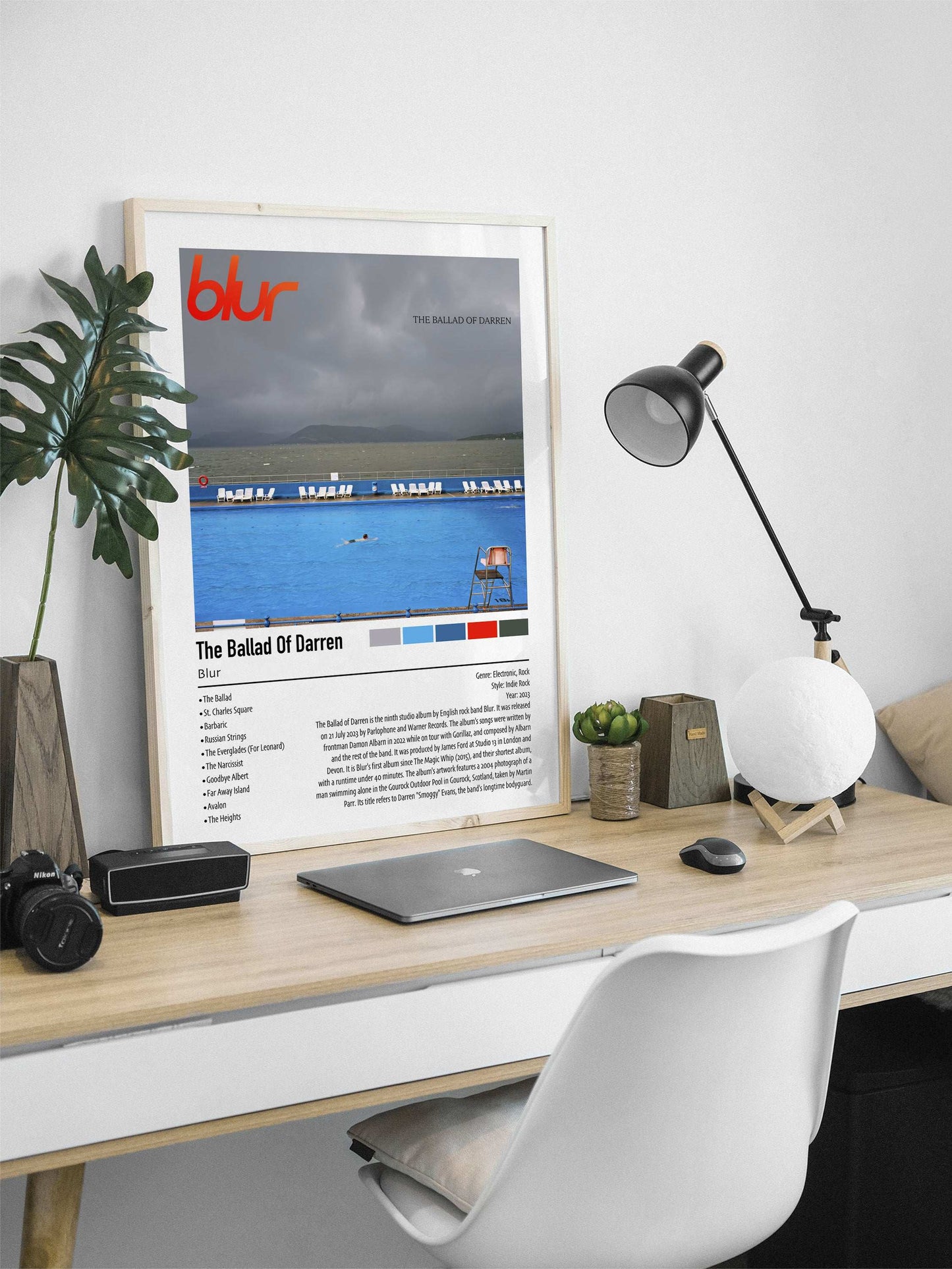 Blur | The Ballad Of Darren| Custom Album Cover Poster Print