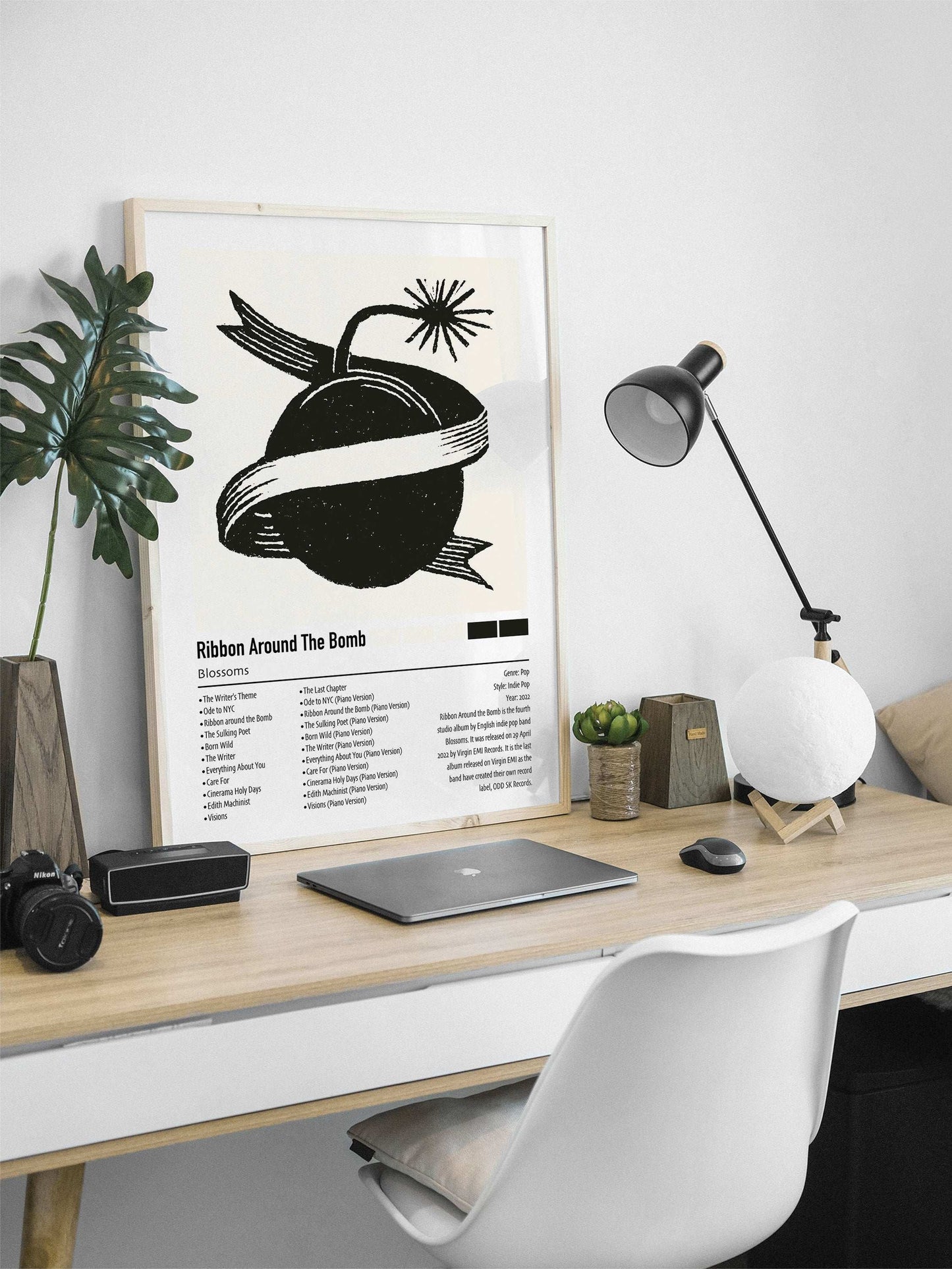 Blossoms | Ribbon Around The Bomb | Custom Album Cover Poster Print