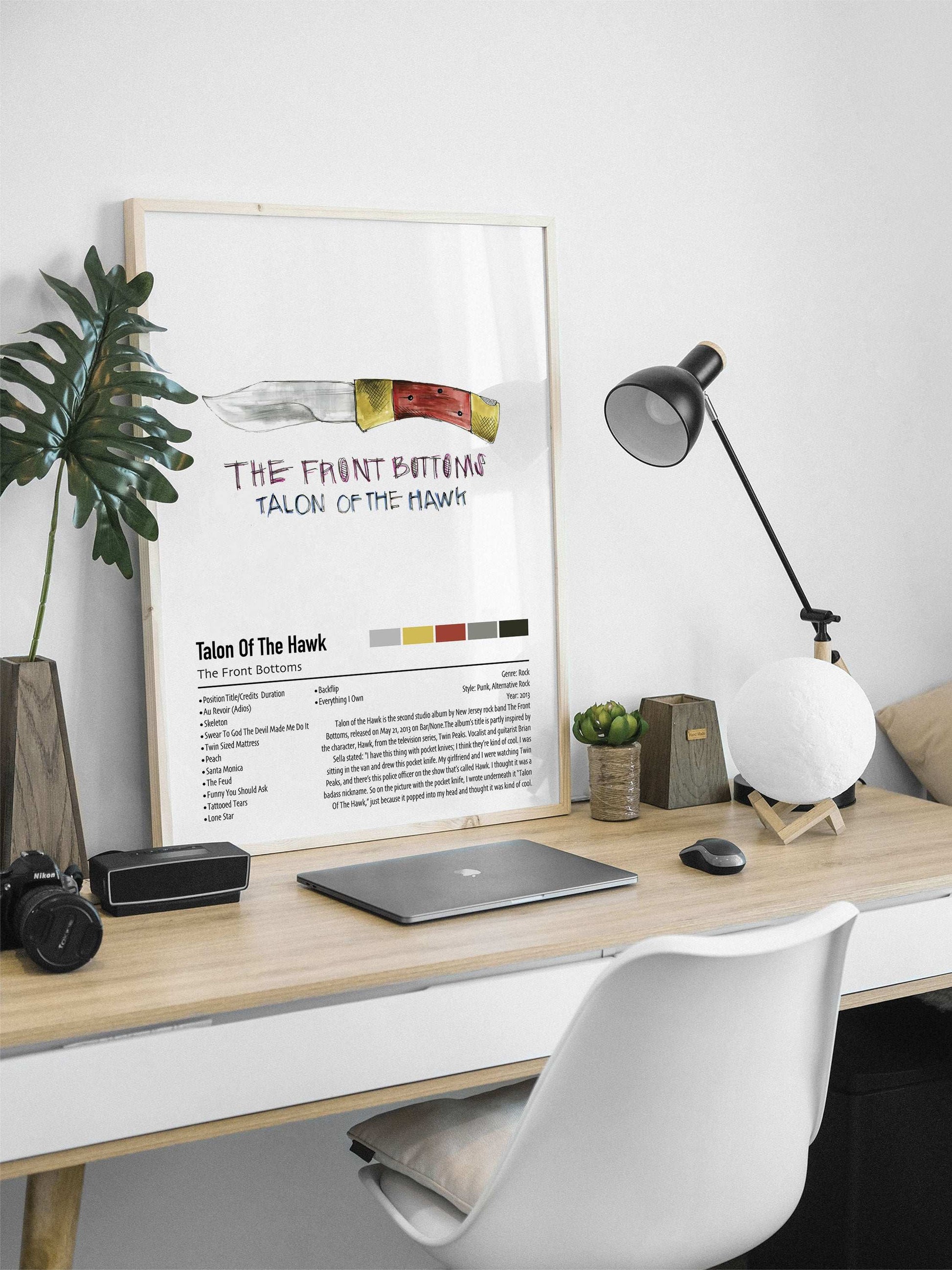 The Front Bottoms | Talon Of The Hawk | Custom Album Cover Poster Print