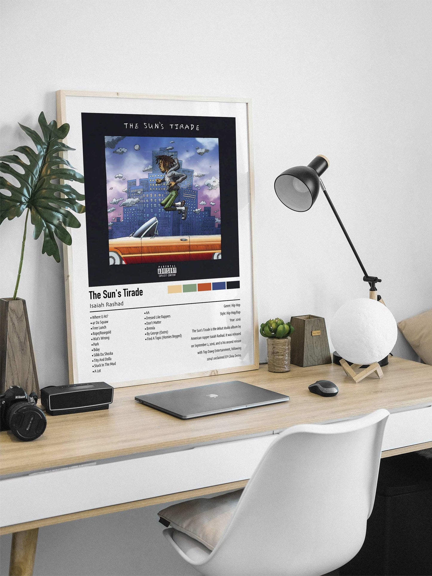 Isaiah Rashad | The Sun's Tirade | Custom Album Cover Poster Print