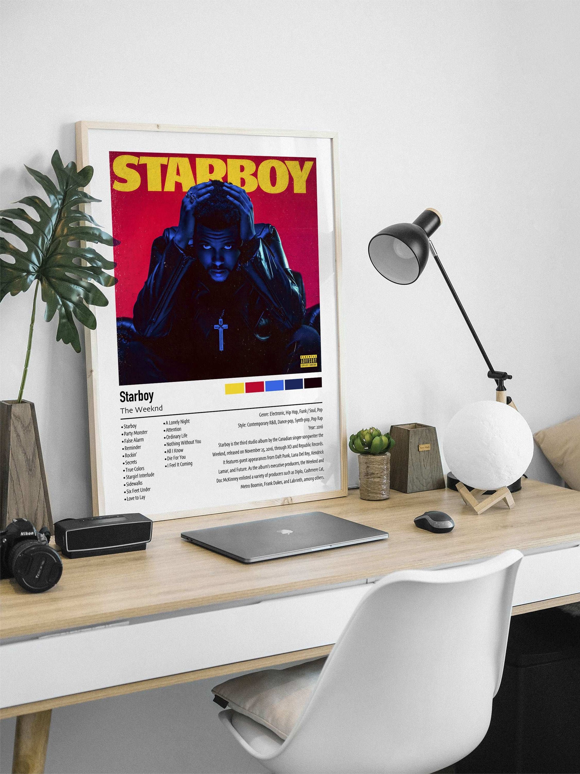 The Weeknd | Starboy | Custom Album Cover Poster Print