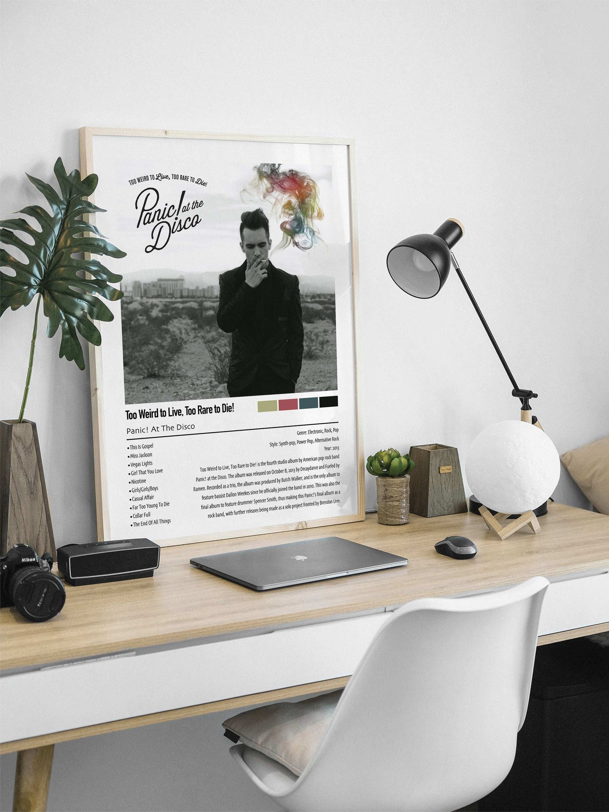 Panic! At The Disco | Too Weird to Live, Too Rare to Die! | Custom Album Cover Poster Print