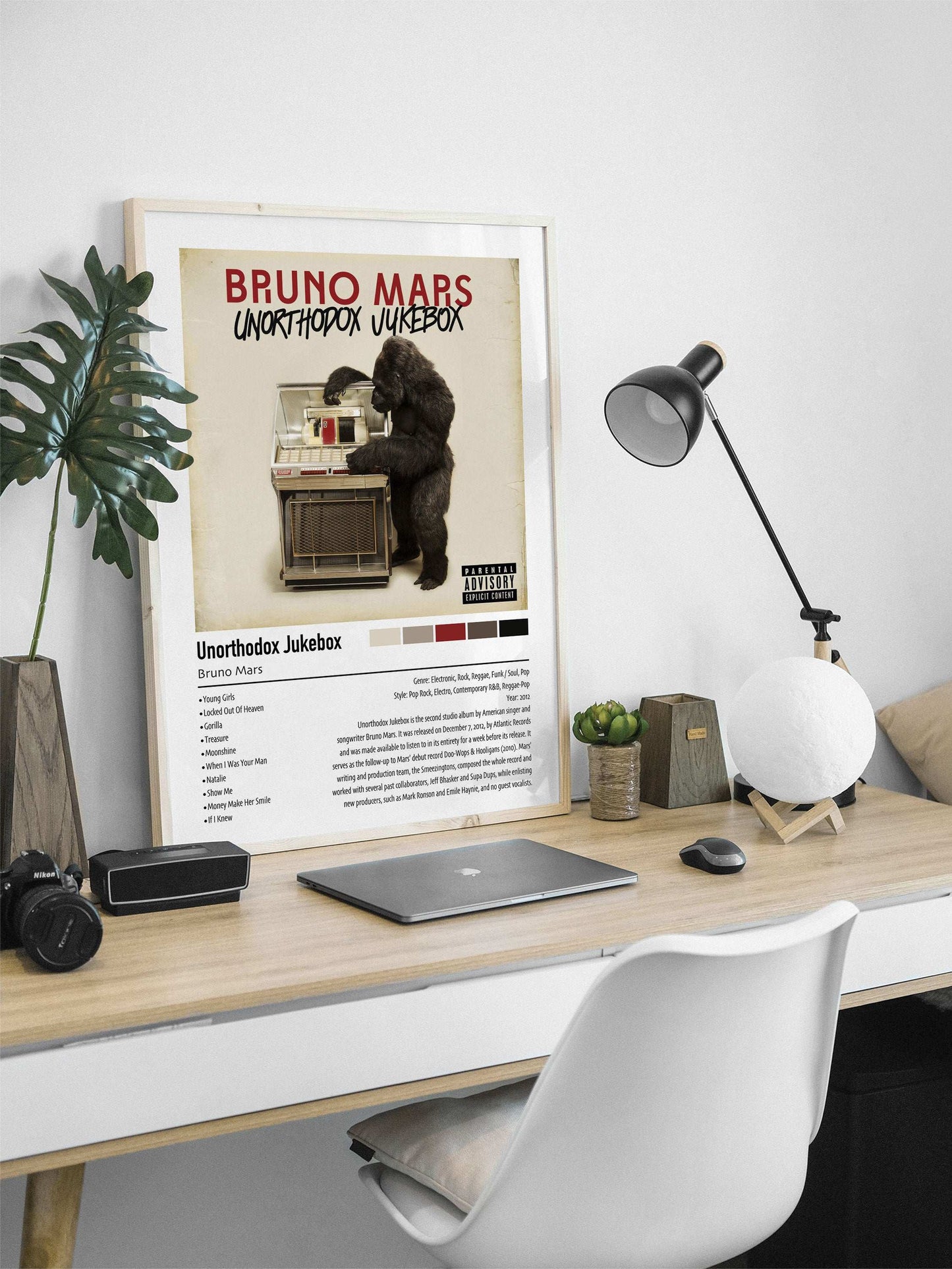 Bruno Mars | Unorthodox Jukebox | Custom Album Cover Poster Print
