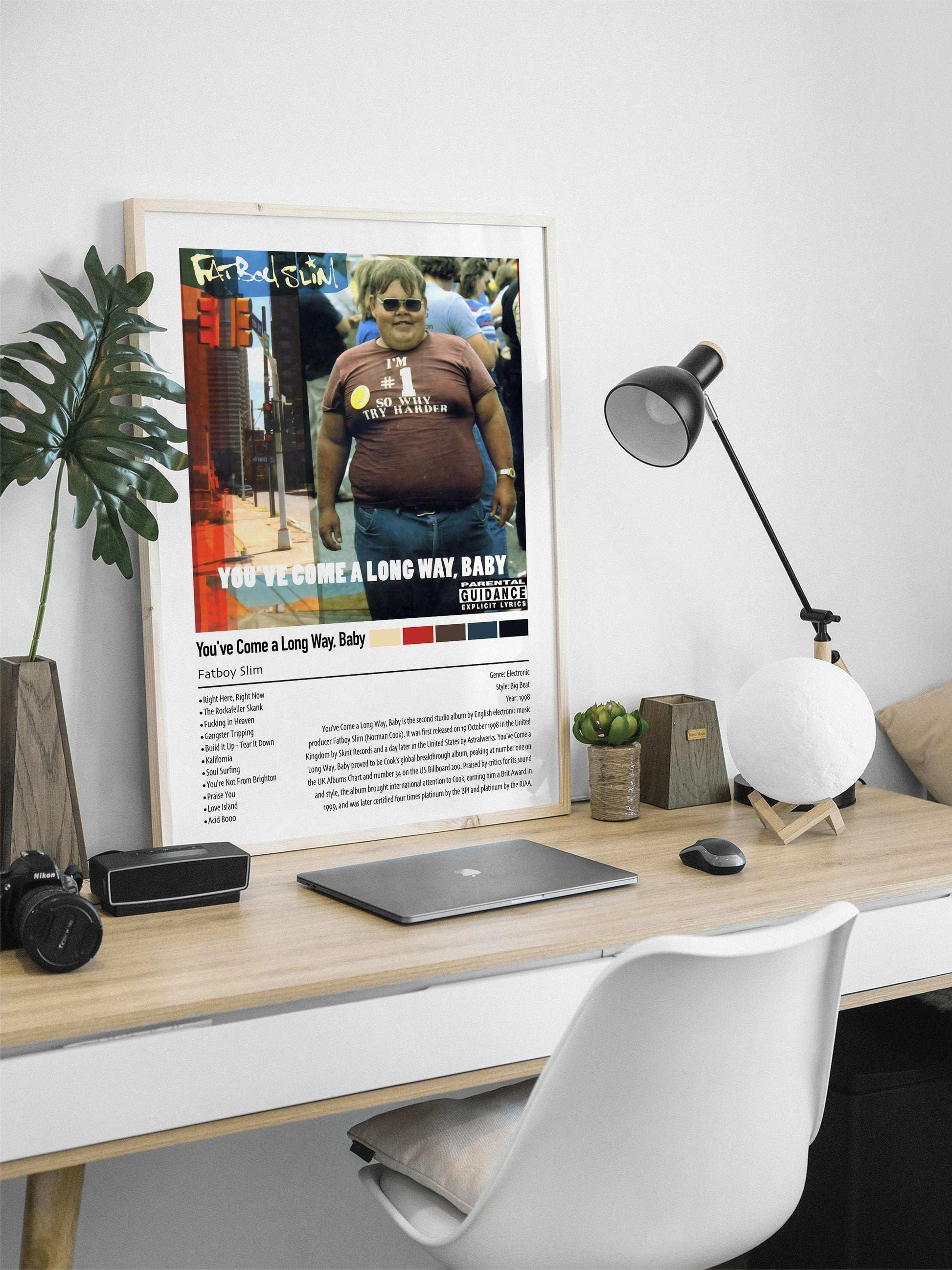 Fatboy Slim | You've Come a Long Way Baby | Custom Album Cover Poster Print