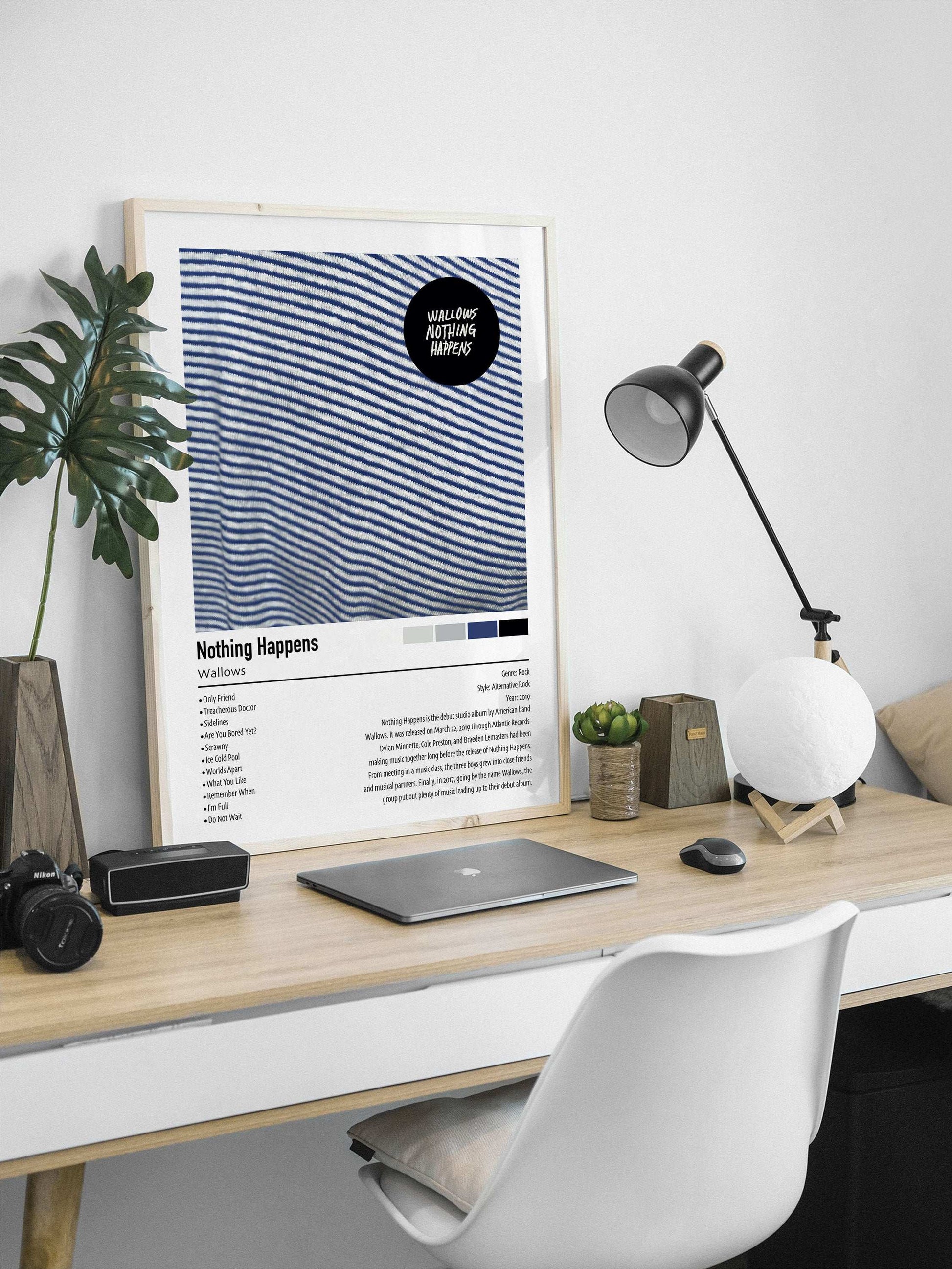 Wallows | Nothing Happens | Custom Album Cover Poster Print