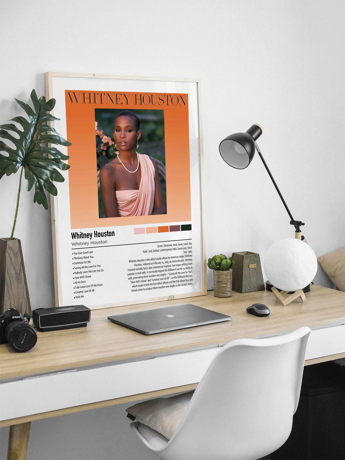 Whitney Houston | Whitney Houston | Custom Album Cover Poster Print