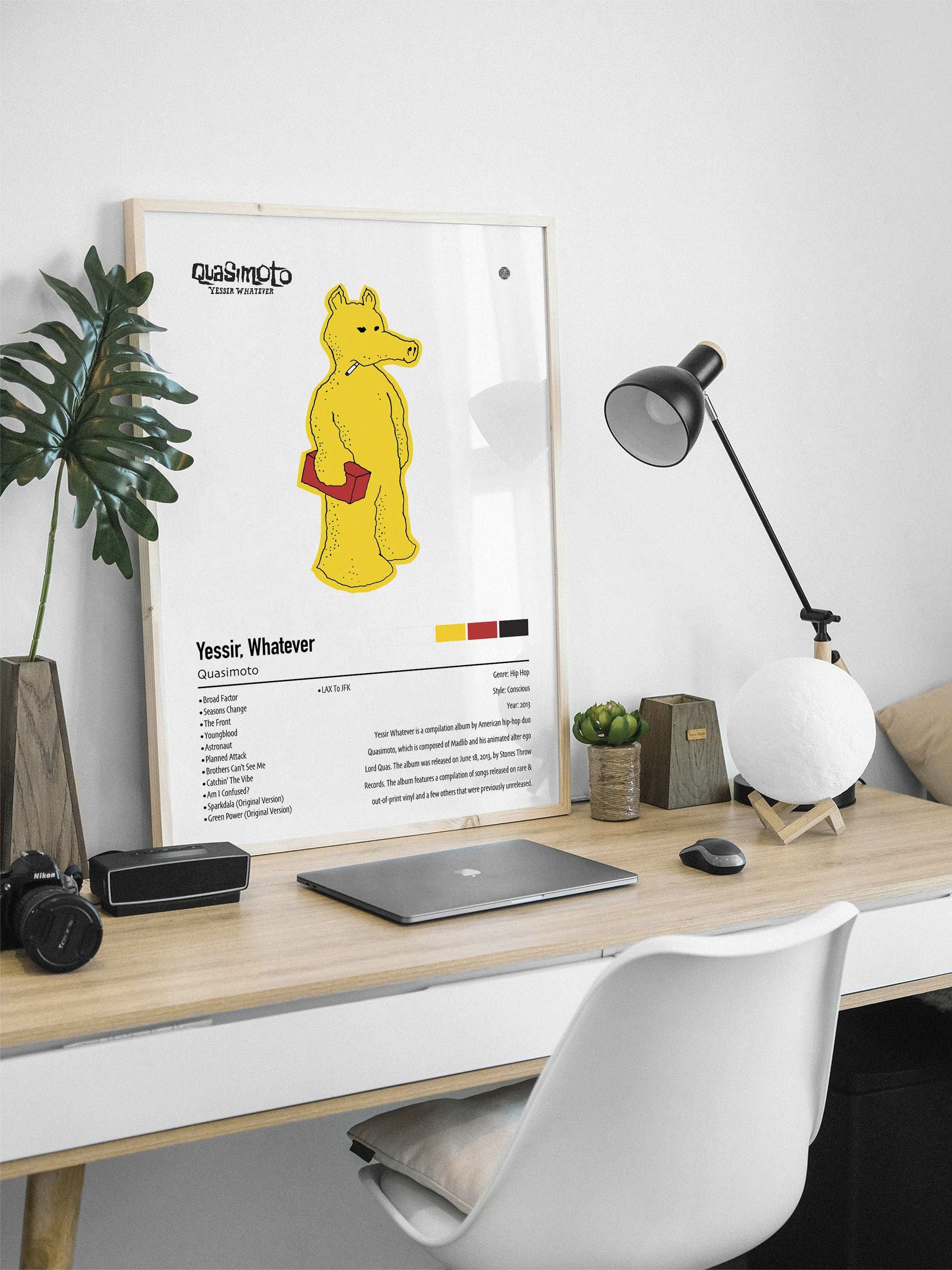 Quasimoto | Yessir, Whatever | Custom Album Cover Poster Print