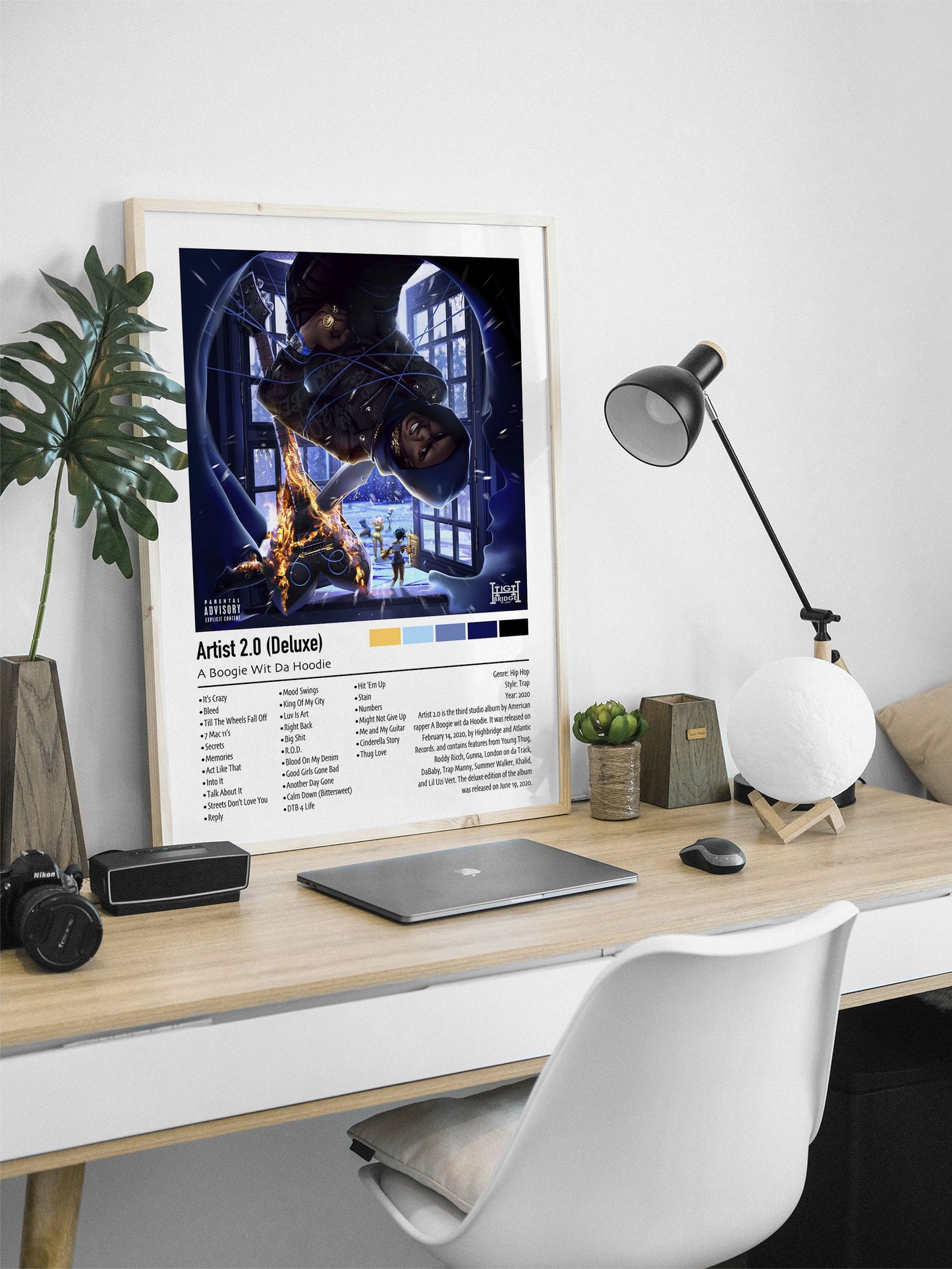 A Boogie Wit Da Hoodie | Artist 2.0 (Deluxe) | Custom Album Cover Poster Print