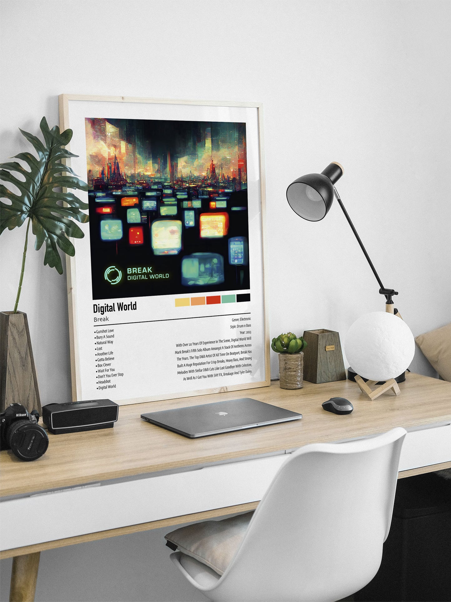 Break | Digital World | Custom Album Cover Poster Print