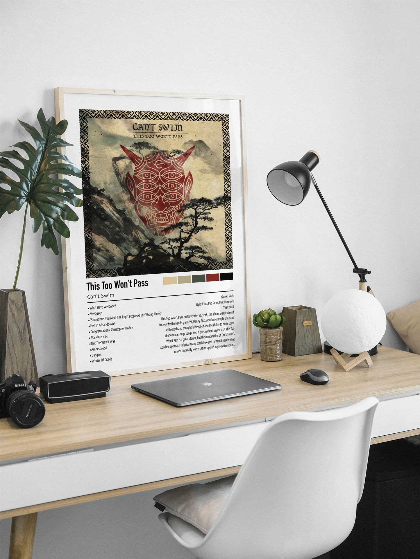 Can't Swim | This Too Won't Pass | Custom Album Cover Poster Print