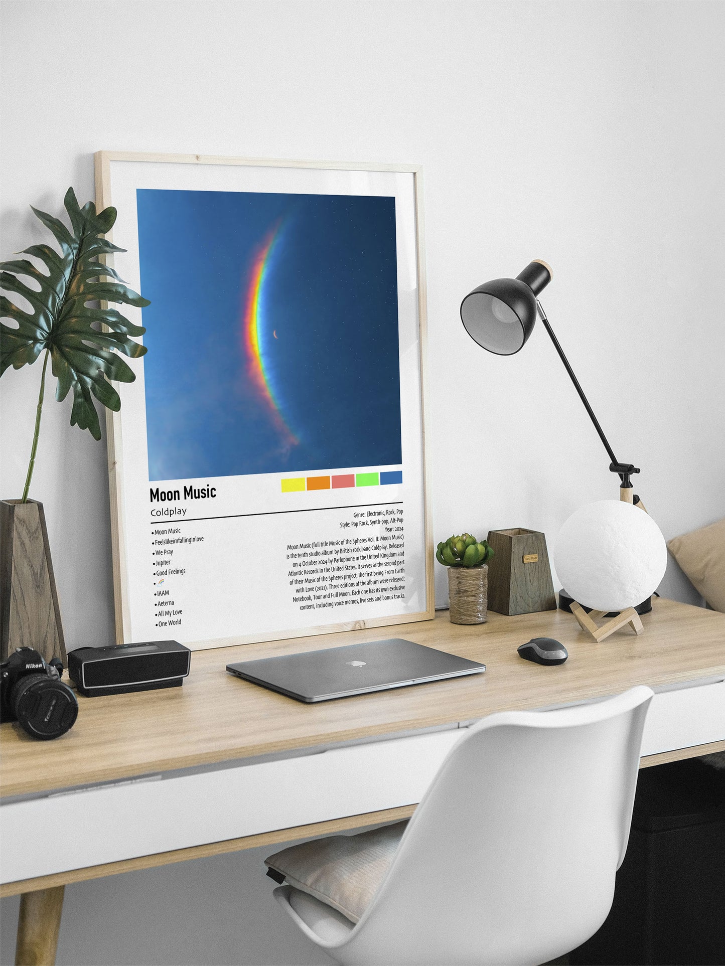 Coldplay | Moon Music | Custom Album Cover Poster Print