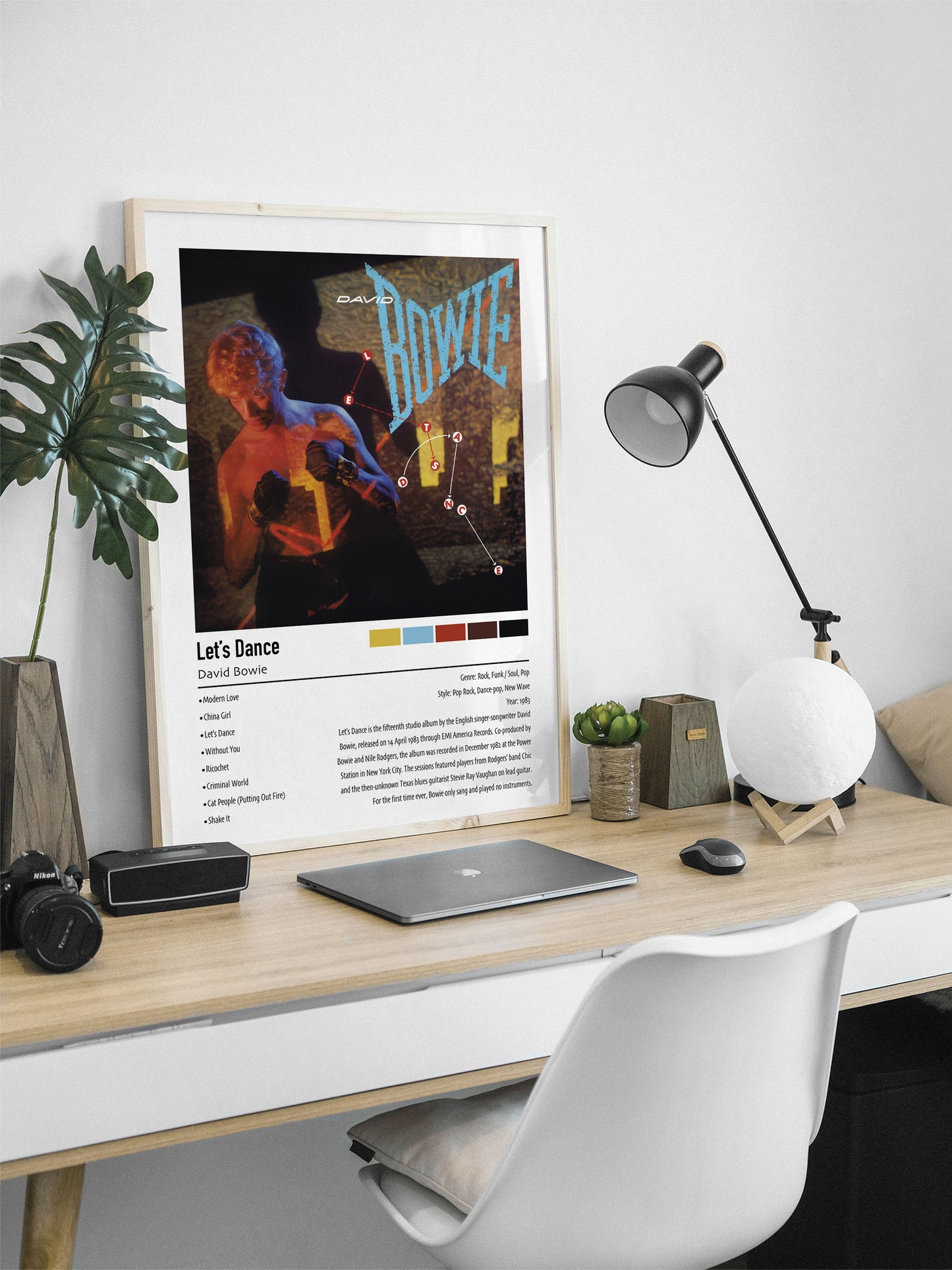 David Bowie | Let's Dance | Custom Album Cover Poster Print