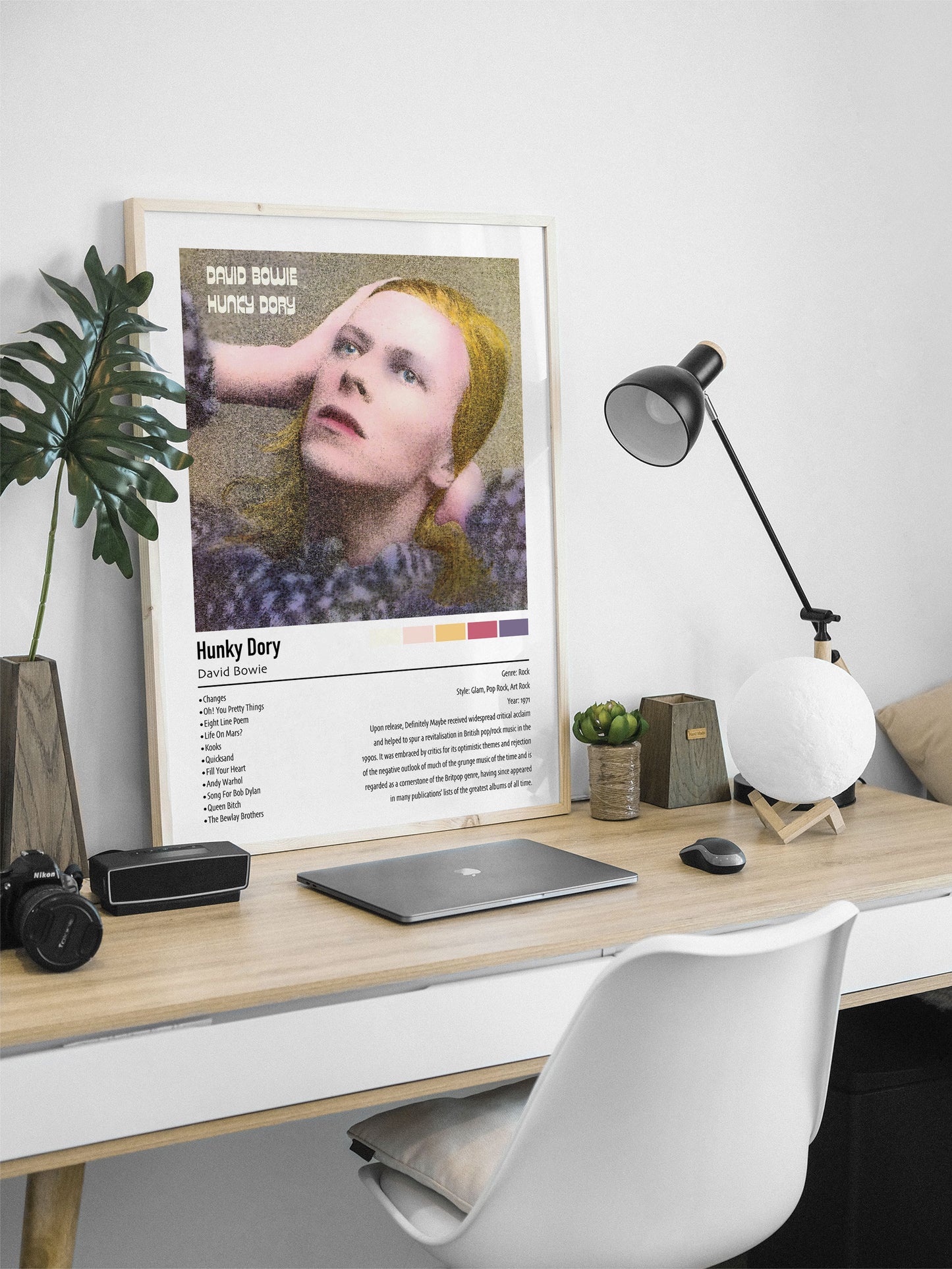 David Bowie | Hunky Dory | Custom Album Cover Poster Print