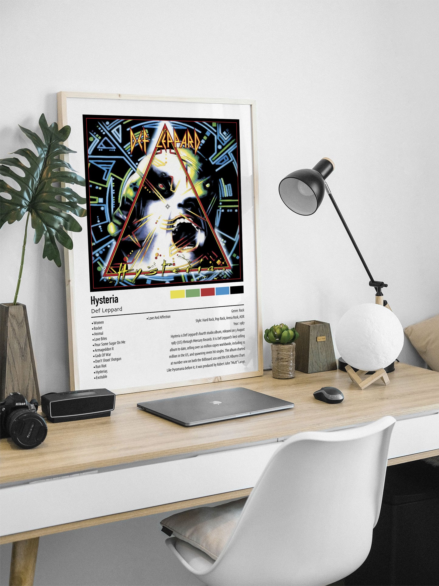 Def Leppard | Hysteria | Custom Album Cover Poster Print