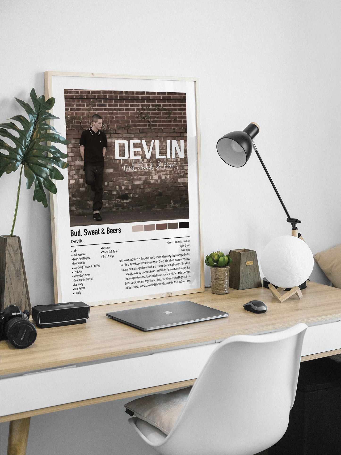 Devlin | Bud, Sweat & Beers | Custom Album Cover Poster Print