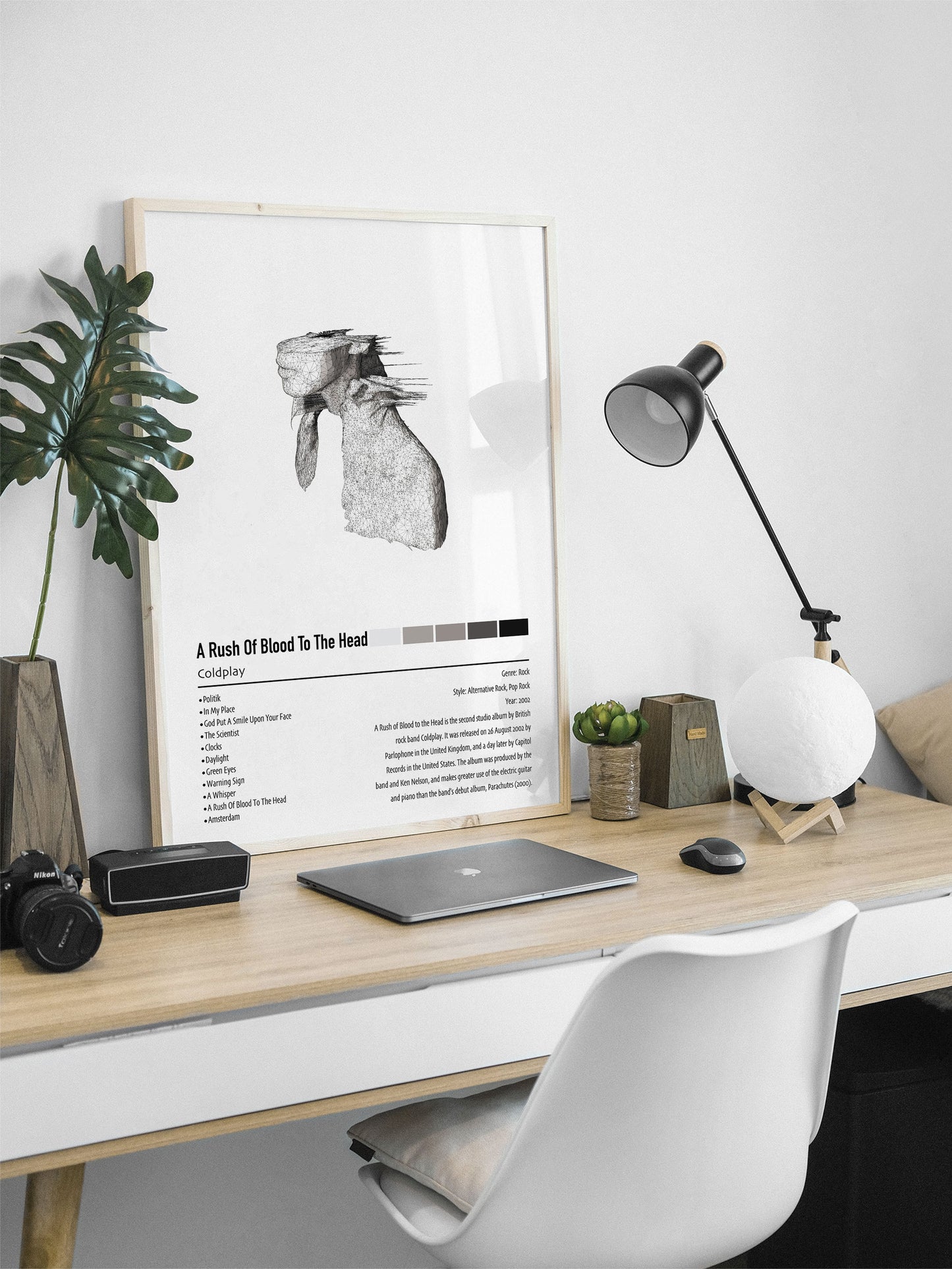 Coldplay | A Rush Of Blood To The Head | Custom Album Cover Poster Print