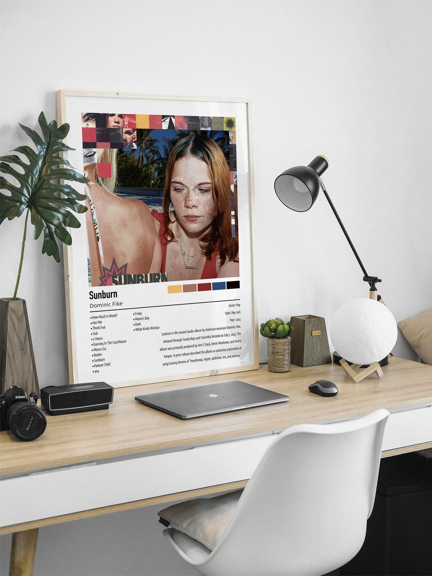 Dominic Fike | Sunburn | Custom Album Cover Poster Print