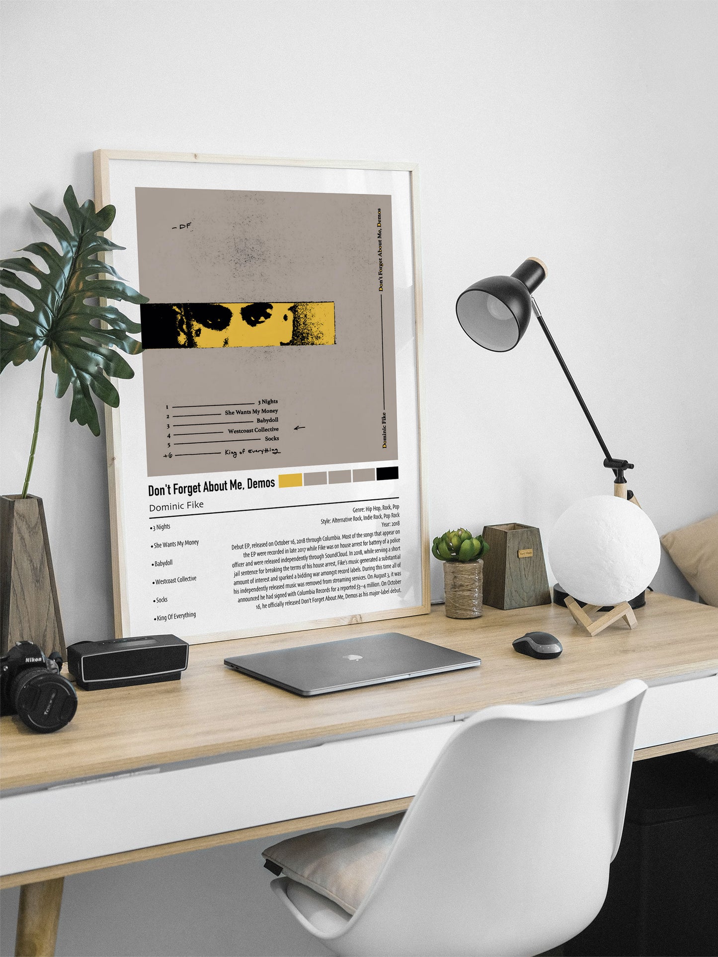 Dominic Fike | Don't Forget About Me, Demos | Custom Album Cover Poster Print