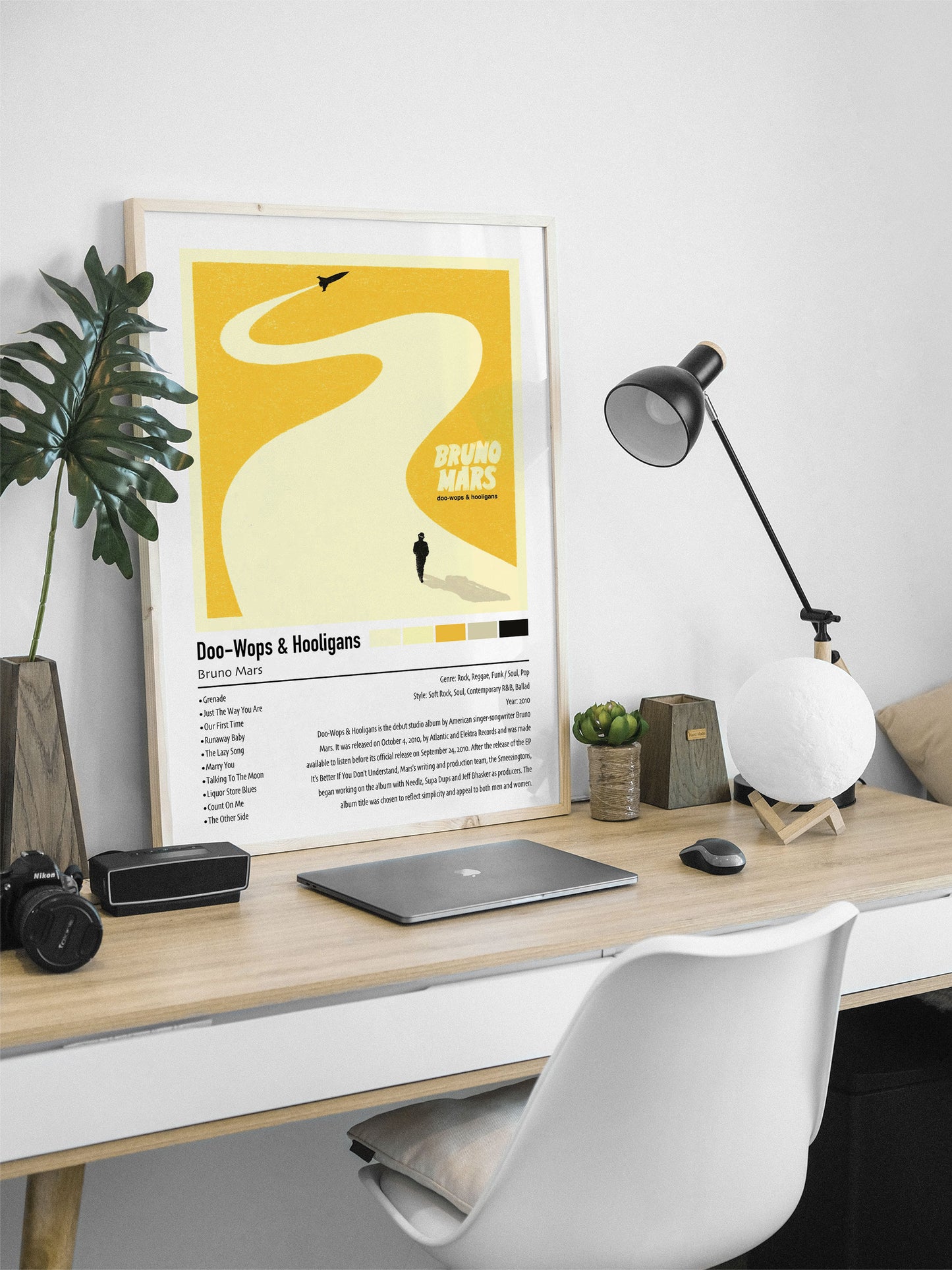 Bruno Mars | Doo-Wops & Hooligans | Custom Album Cover Poster Print