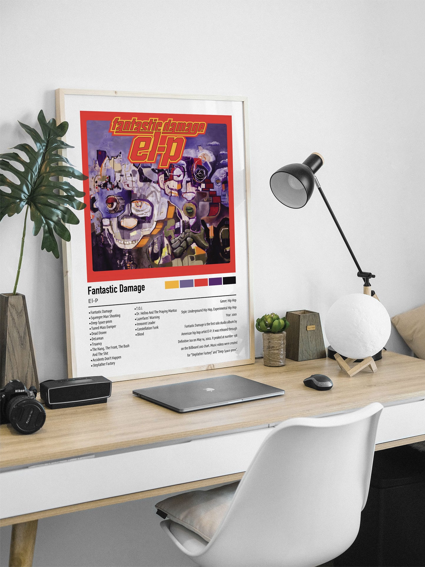 El-P | Fantastic Damage | Custom Album Cover Poster Print