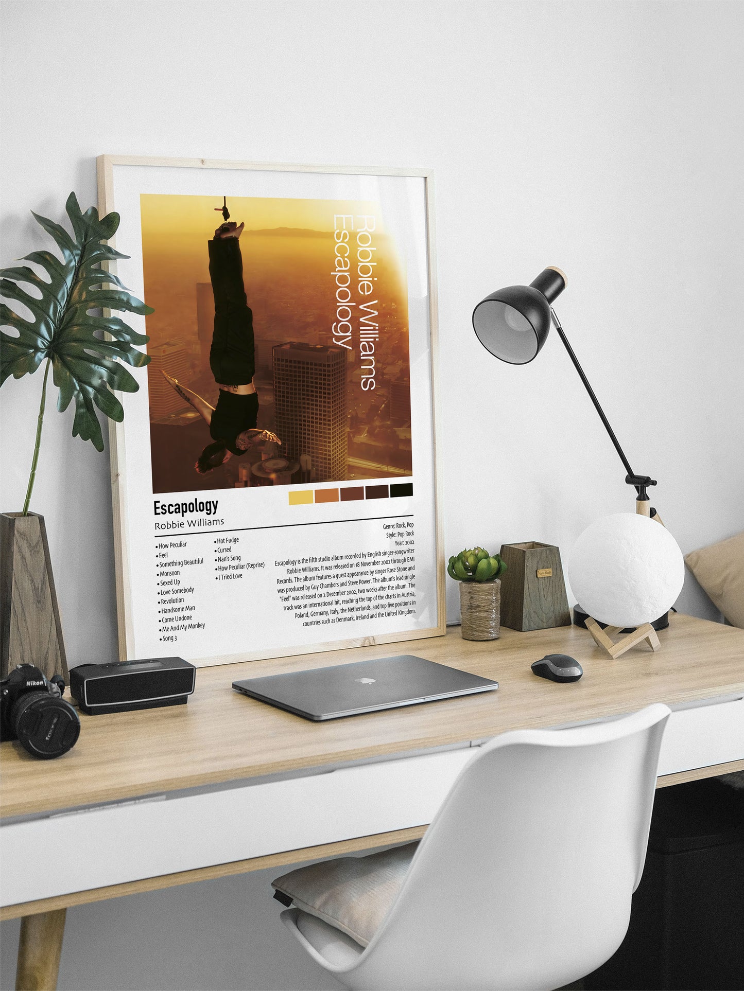 Robbie Williams | Escapology | Custom Album Cover Poster Print