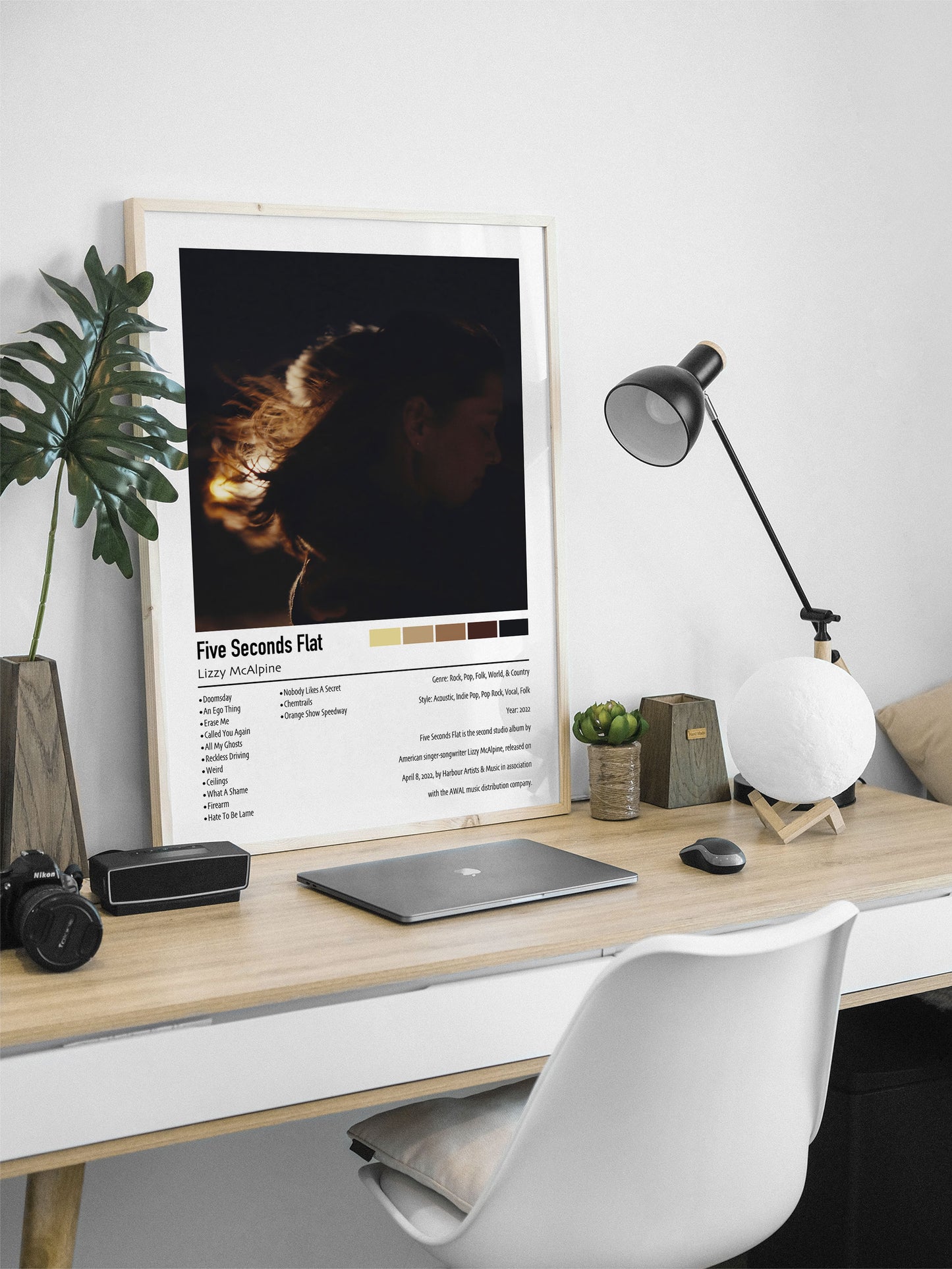 Lizzy McAlpine | Five Seconds Flat | Custom Album Cover Poster Print