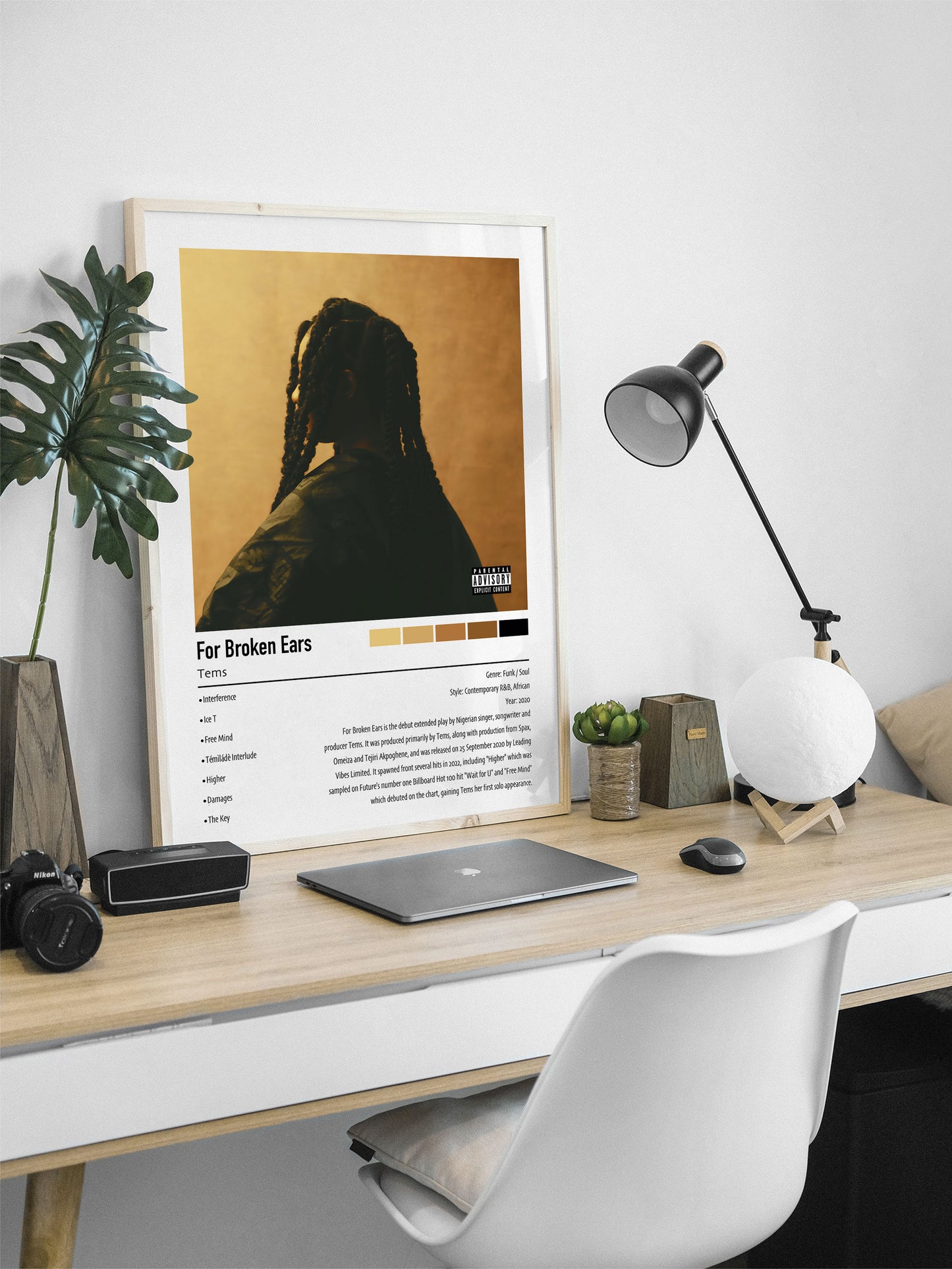 Tems | For Broken Ears | Custom Album Cover Poster Print