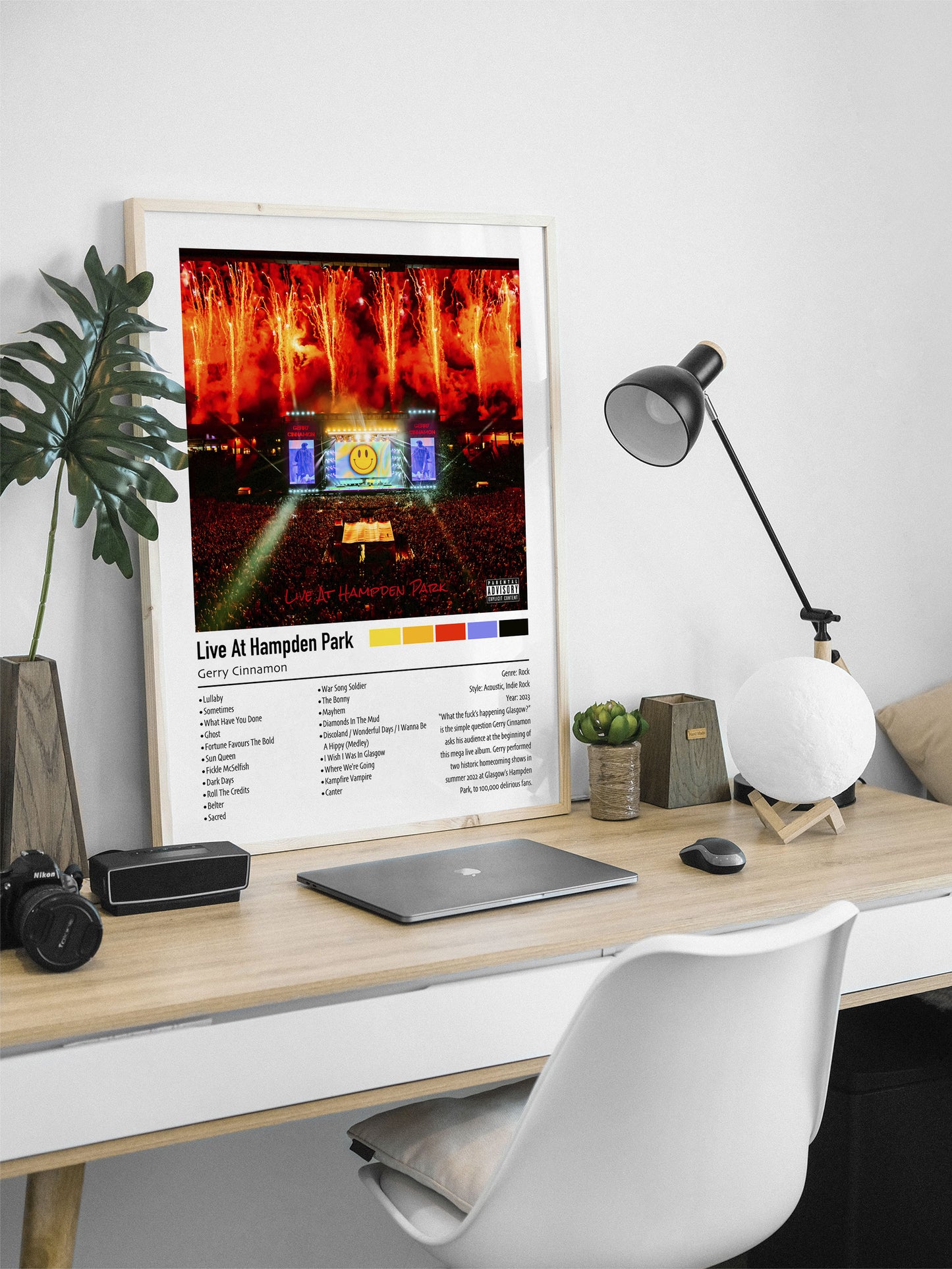 Gerry Cinnamon | Live At Hampden Park | Custom Album Cover Poster Print