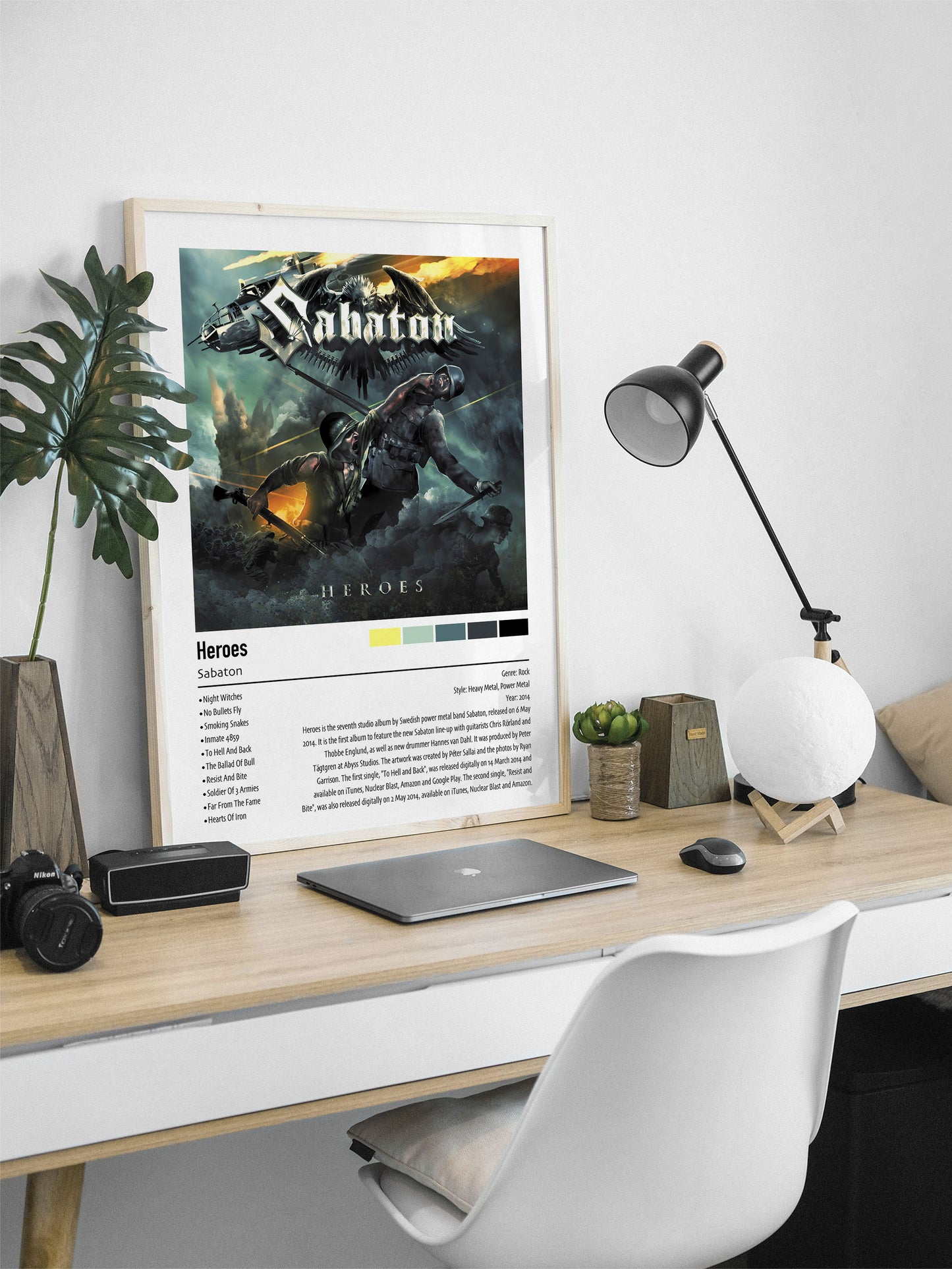 Sabaton | Heroes | Custom Album Cover Poster Print