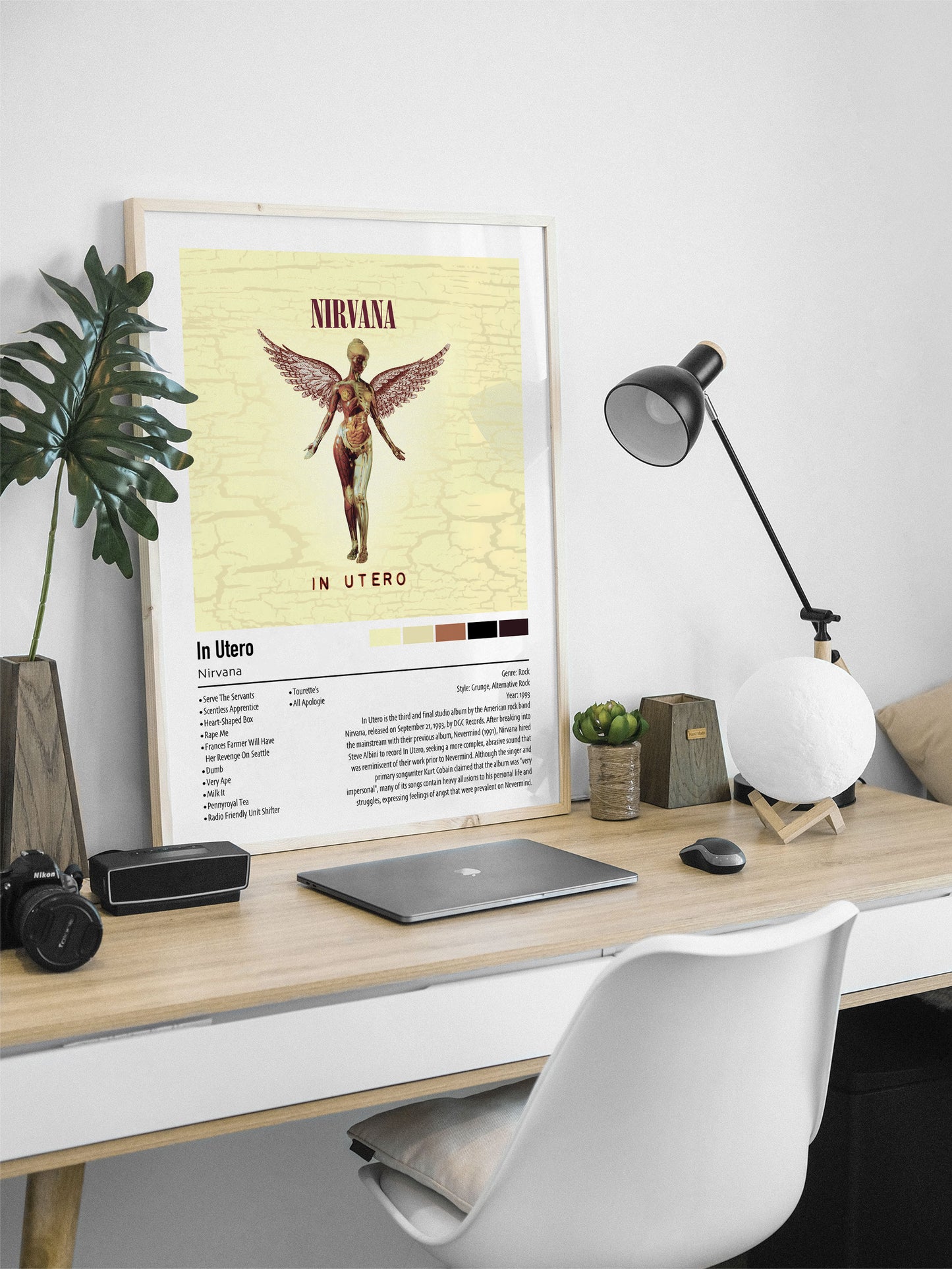 Nirvana | In Utero | Custom Album Cover Poster Print