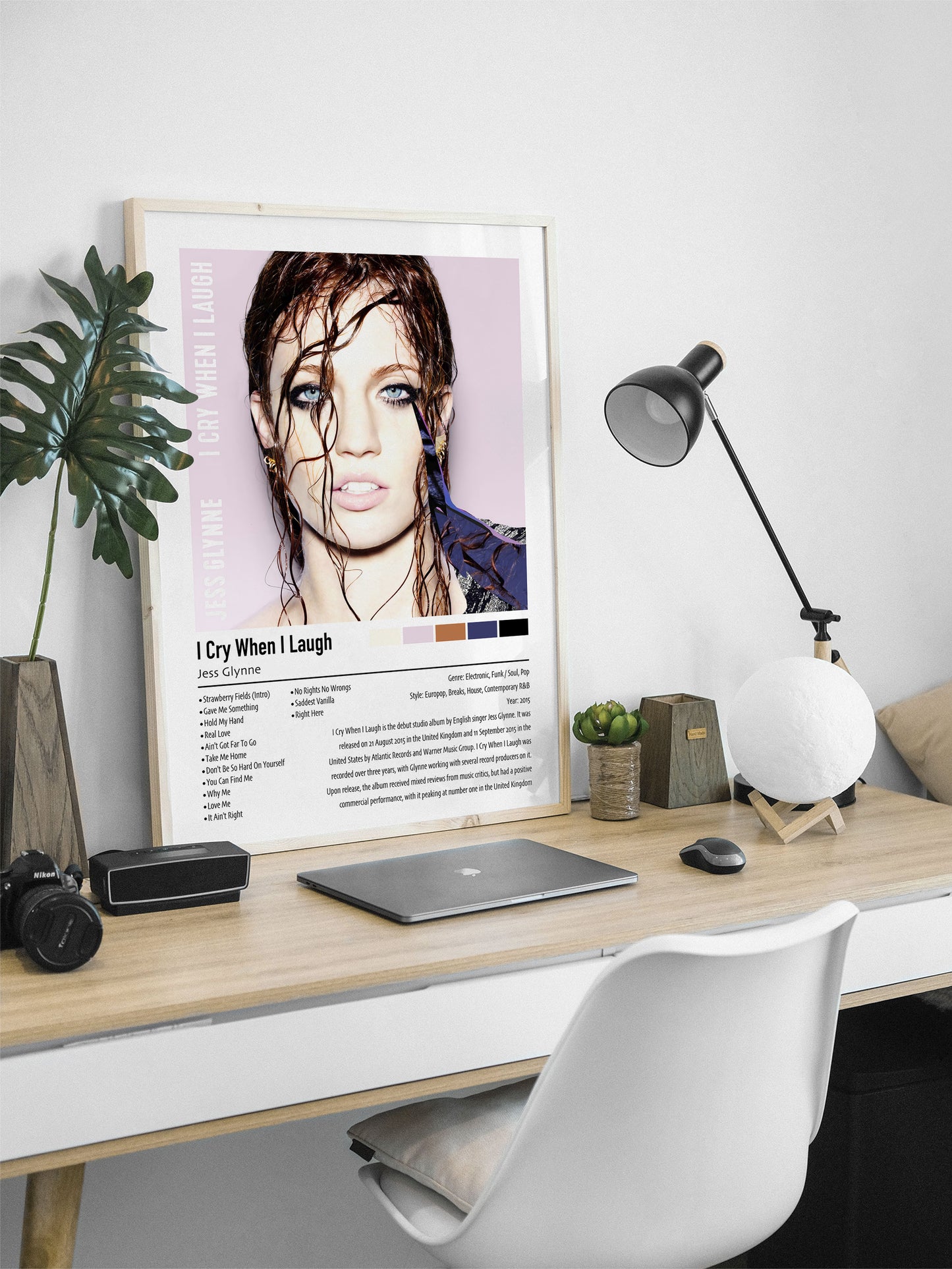 Jess Glynne | I Cry When I Laugh | Custom Album Cover Poster Print