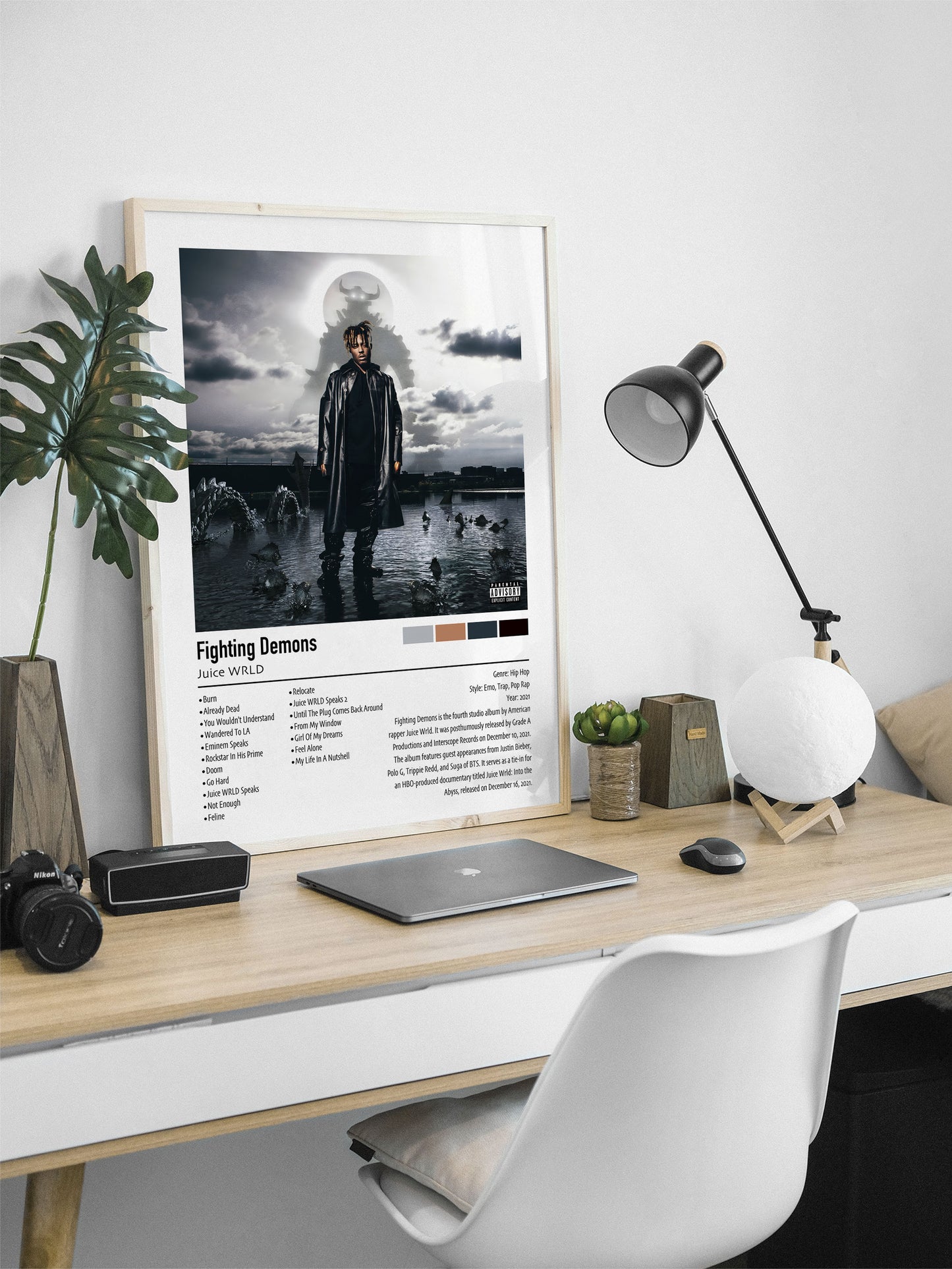 Juice WRLD | Fighting Demons | Custom Album Cover Poster Print