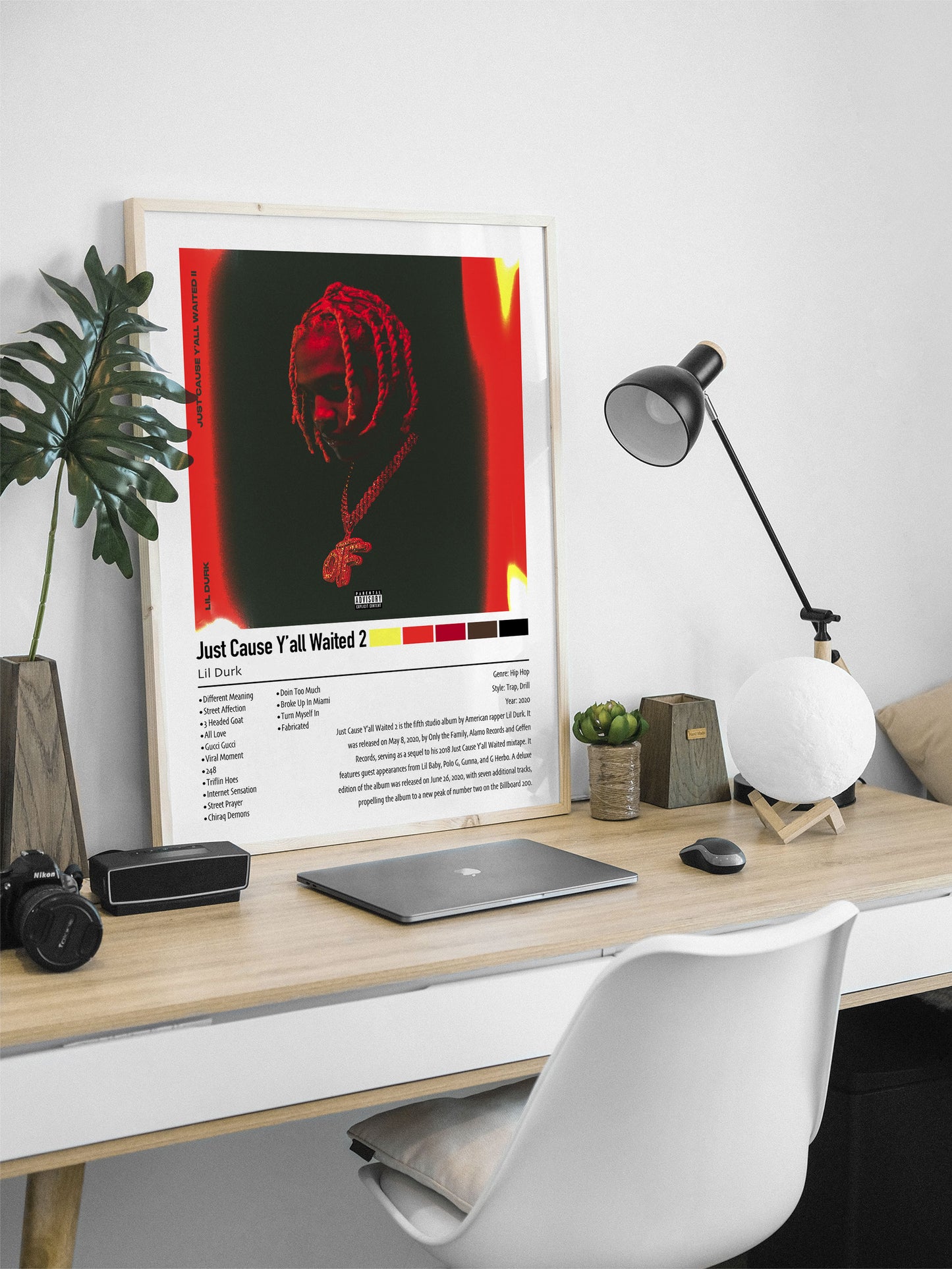 Lil Dirk | Just Cause Y'all Waited 2 | Custom Album Cover Poster Print