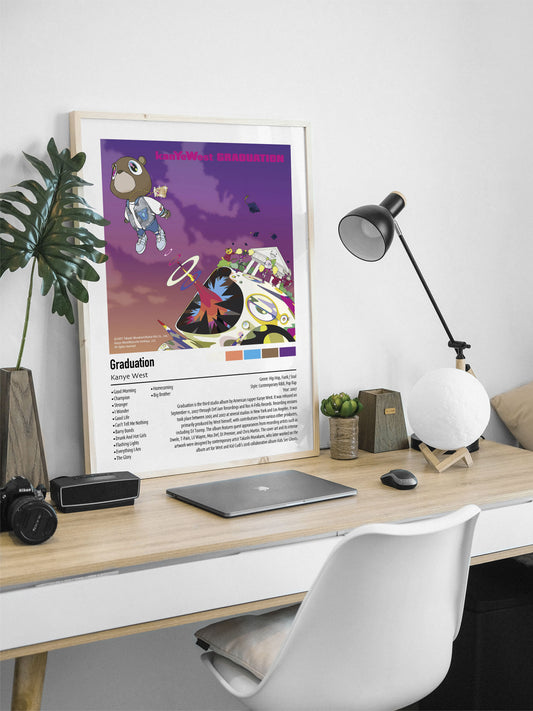 Kanye West | Graduation | Custom Album Cover Poster Print
