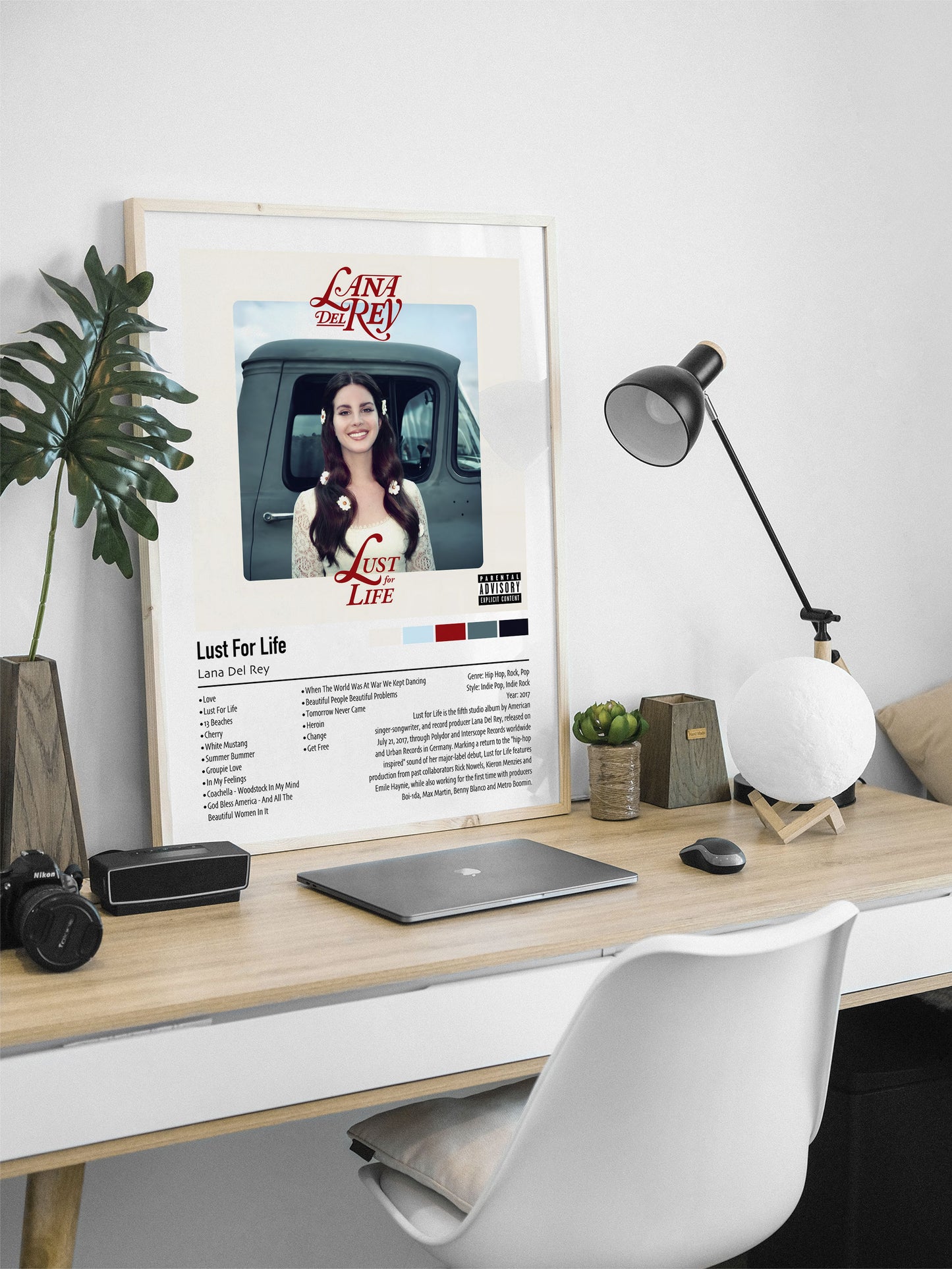 Lana Del Rey | Lust For Life | Custom Album Cover Poster Print