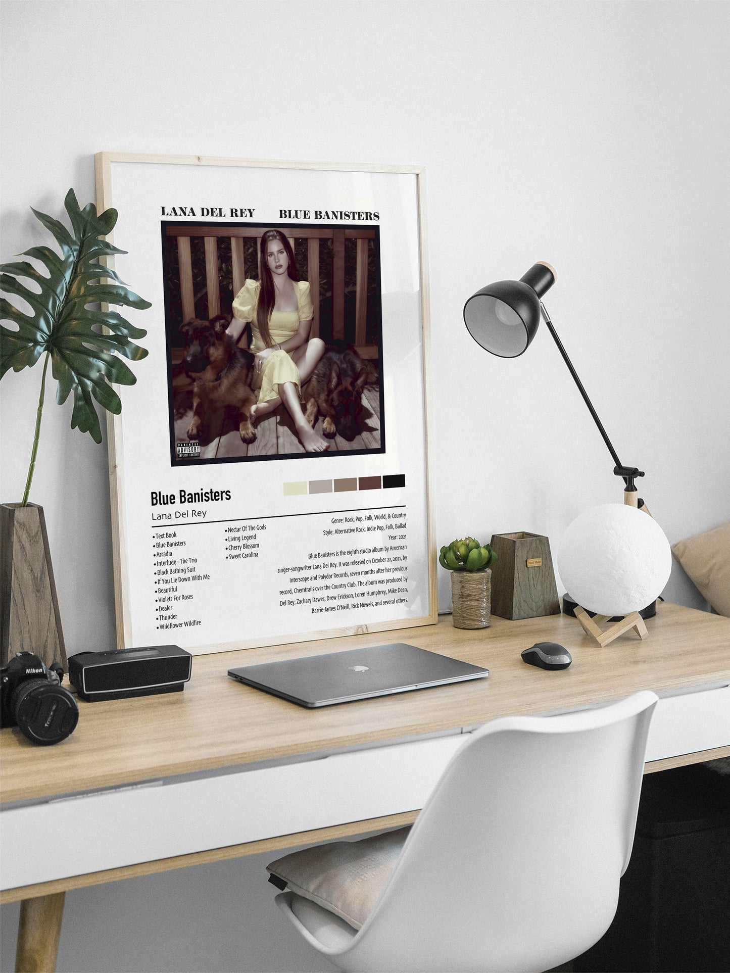 Lana Del Rey | Blue Banisters | Custom Album Cover Poster Print