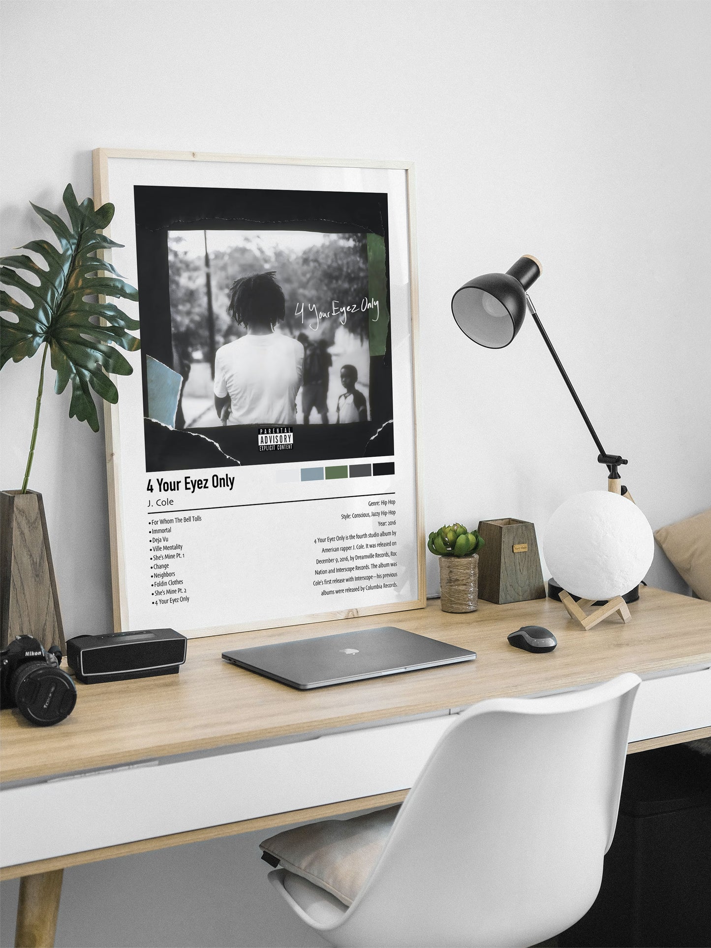 J. Cole | 4 Your Eyez Only | Custom Album Cover Poster Print